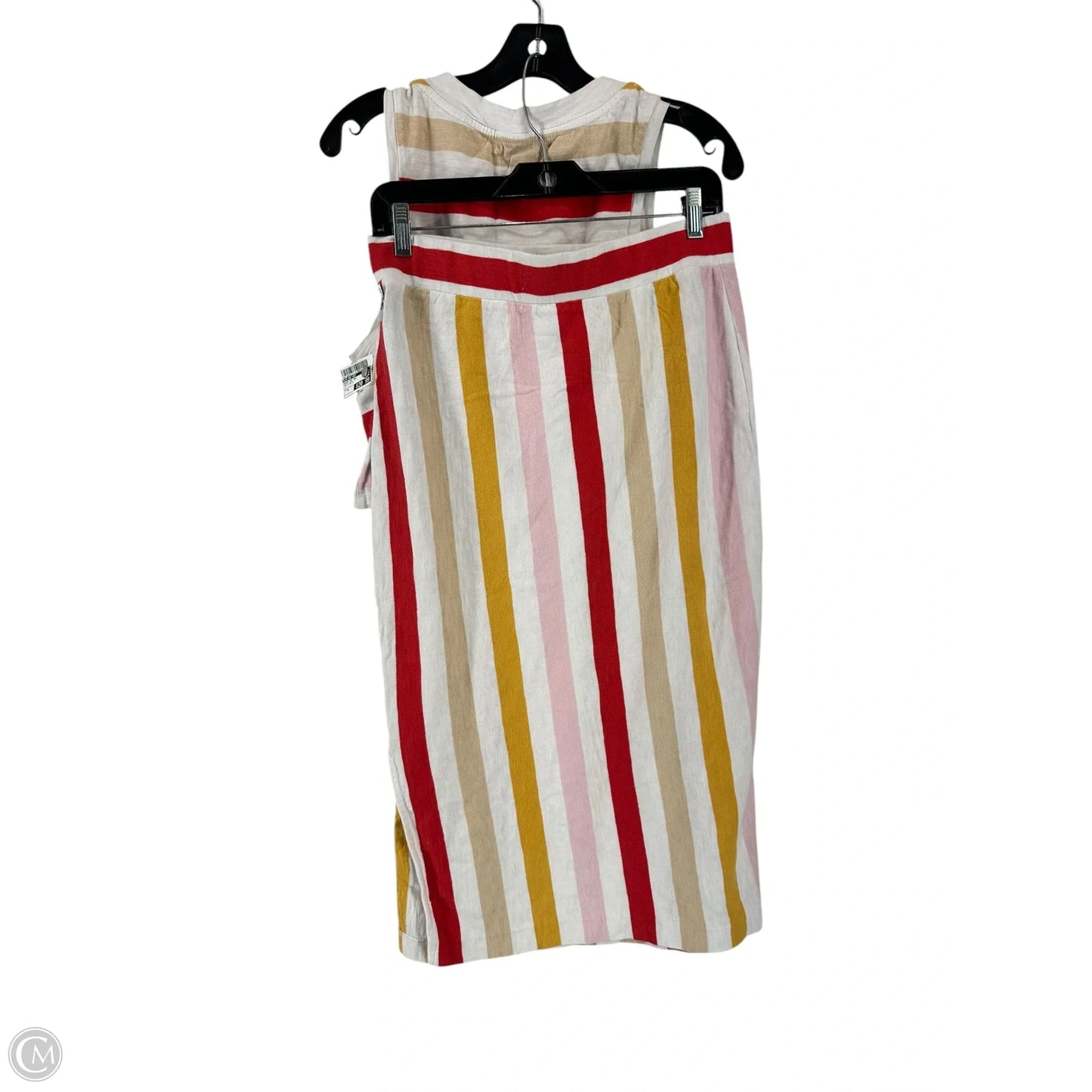 Skirt Set 2pc By Lou And Grey In Red & White, Size: M
