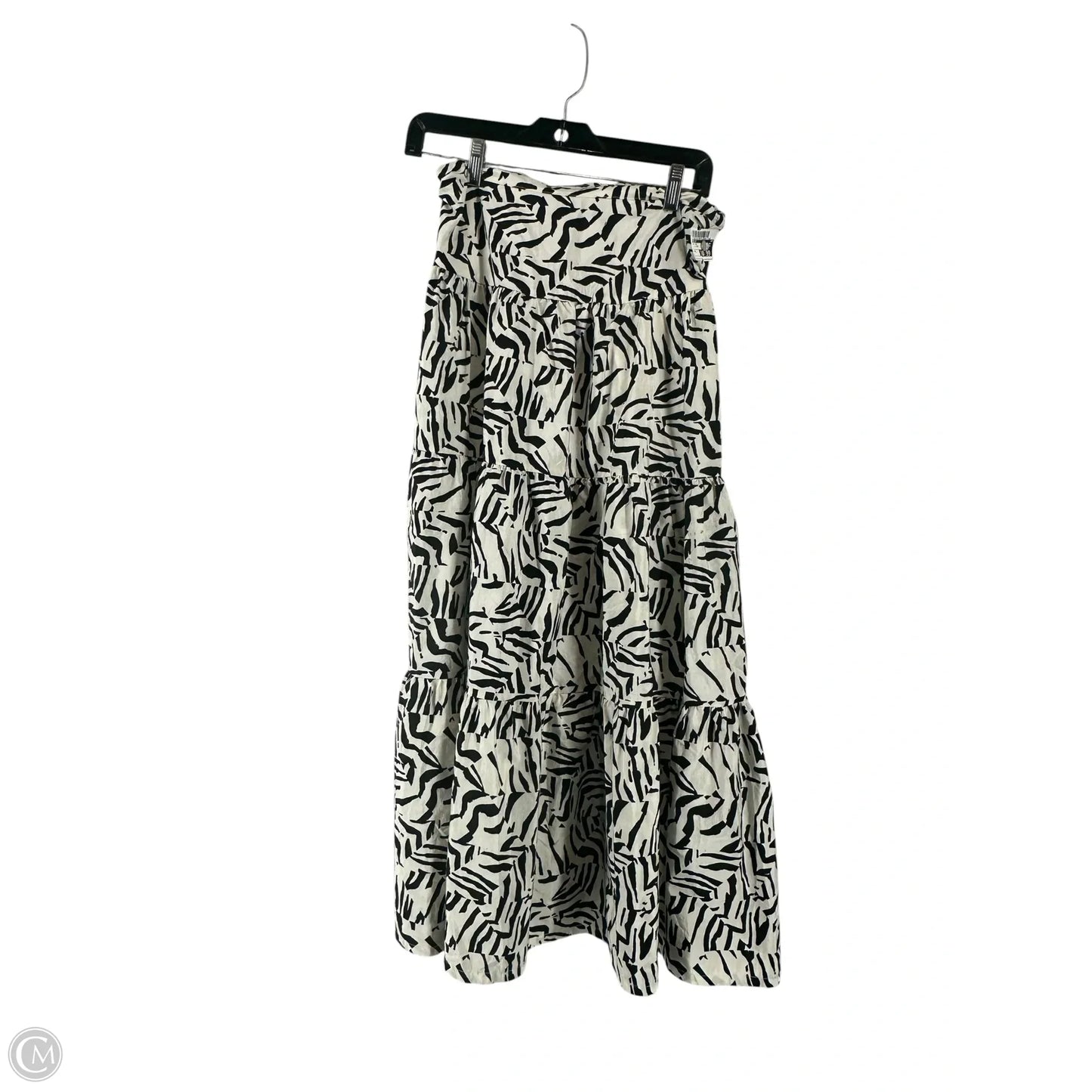 Skirt Maxi By A New Day In Black & Cream, Size: S