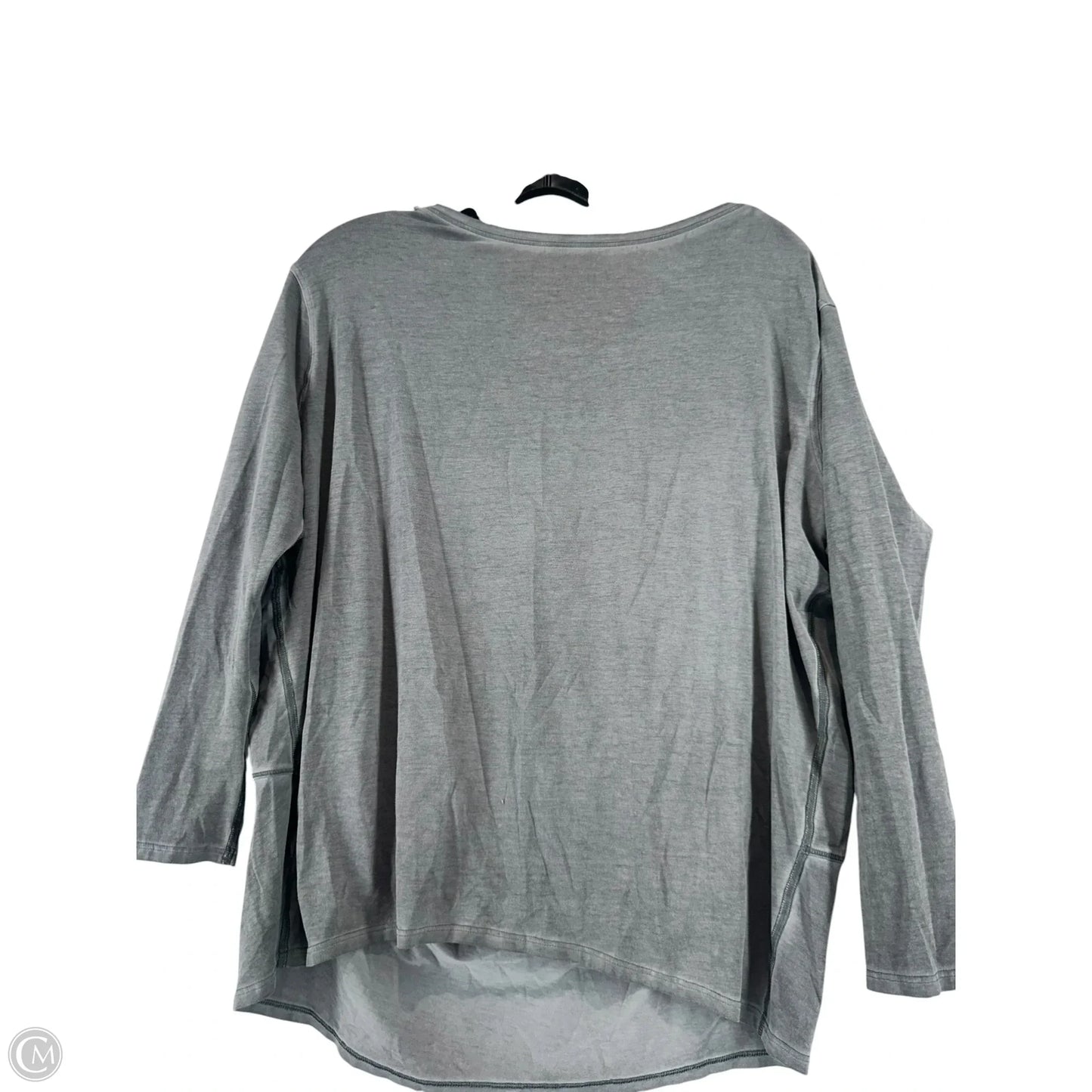 Athletic Top Long Sleeve Crewneck By Lululemon In Grey, Size: M