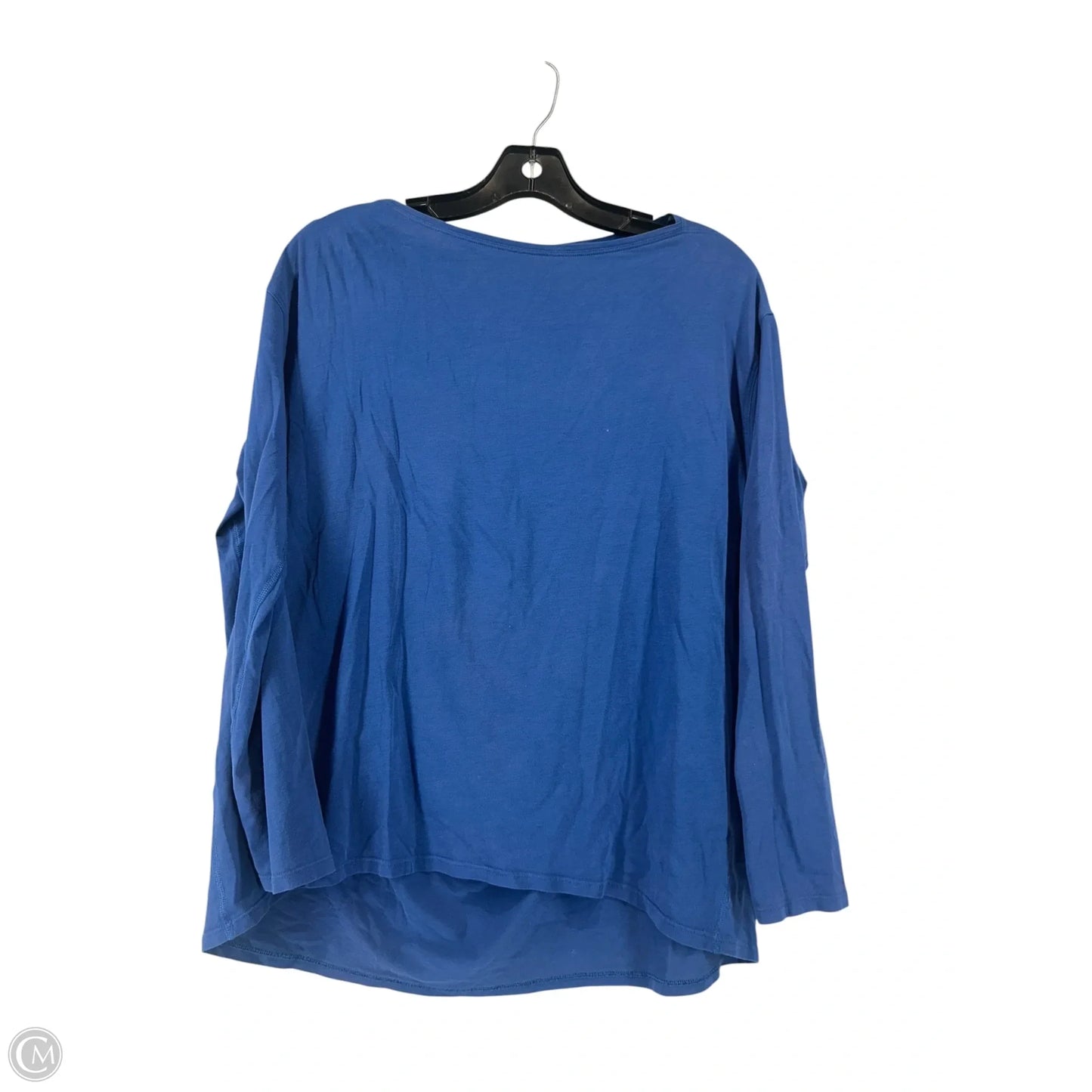 Athletic Top Long Sleeve Crewneck By Lululemon In Blue, Size: M