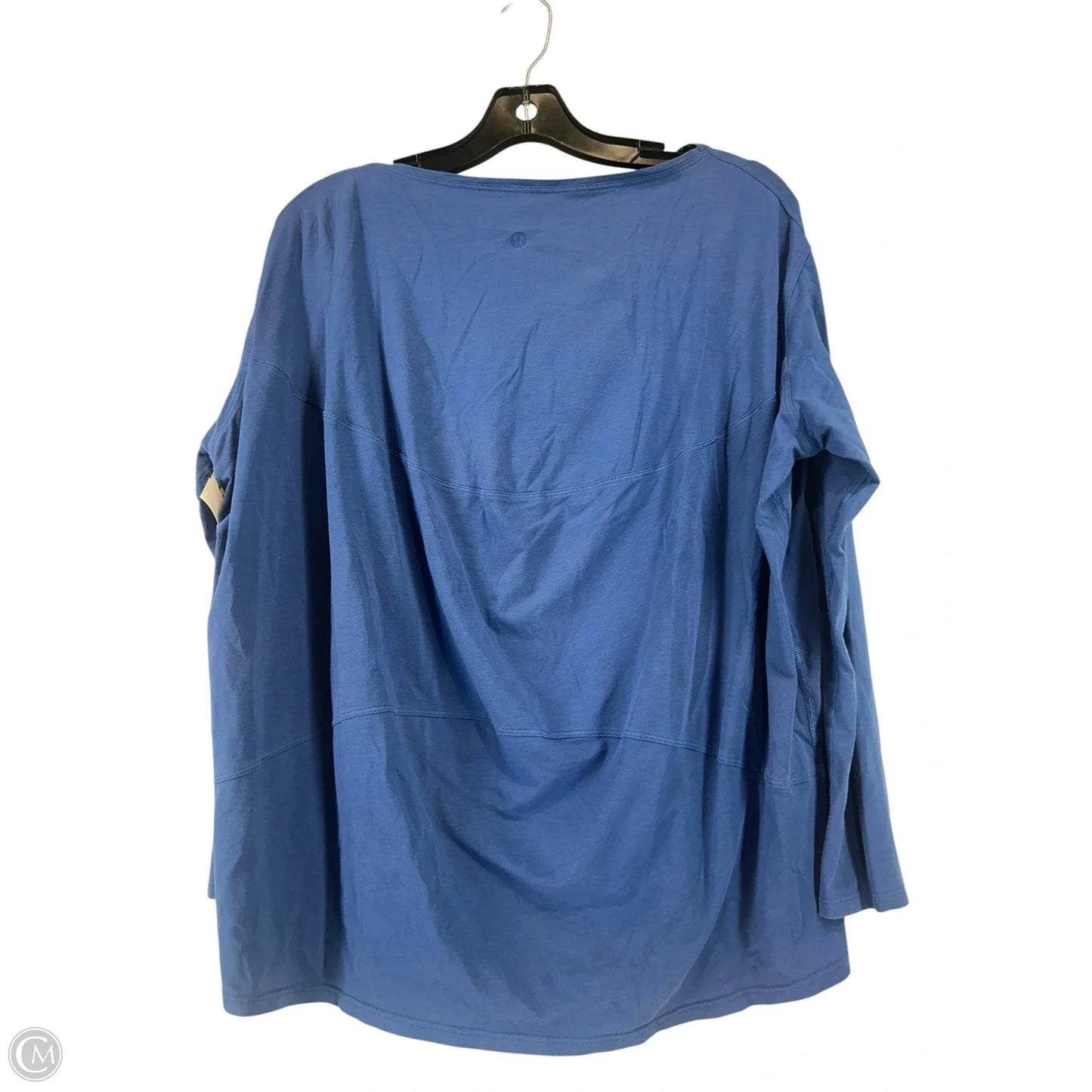 Athletic Top Long Sleeve Crewneck By Lululemon In Blue, Size: M