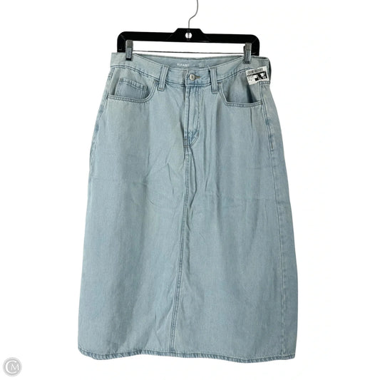 Skirt Midi By Old Navy In Blue Denim, Size: 12