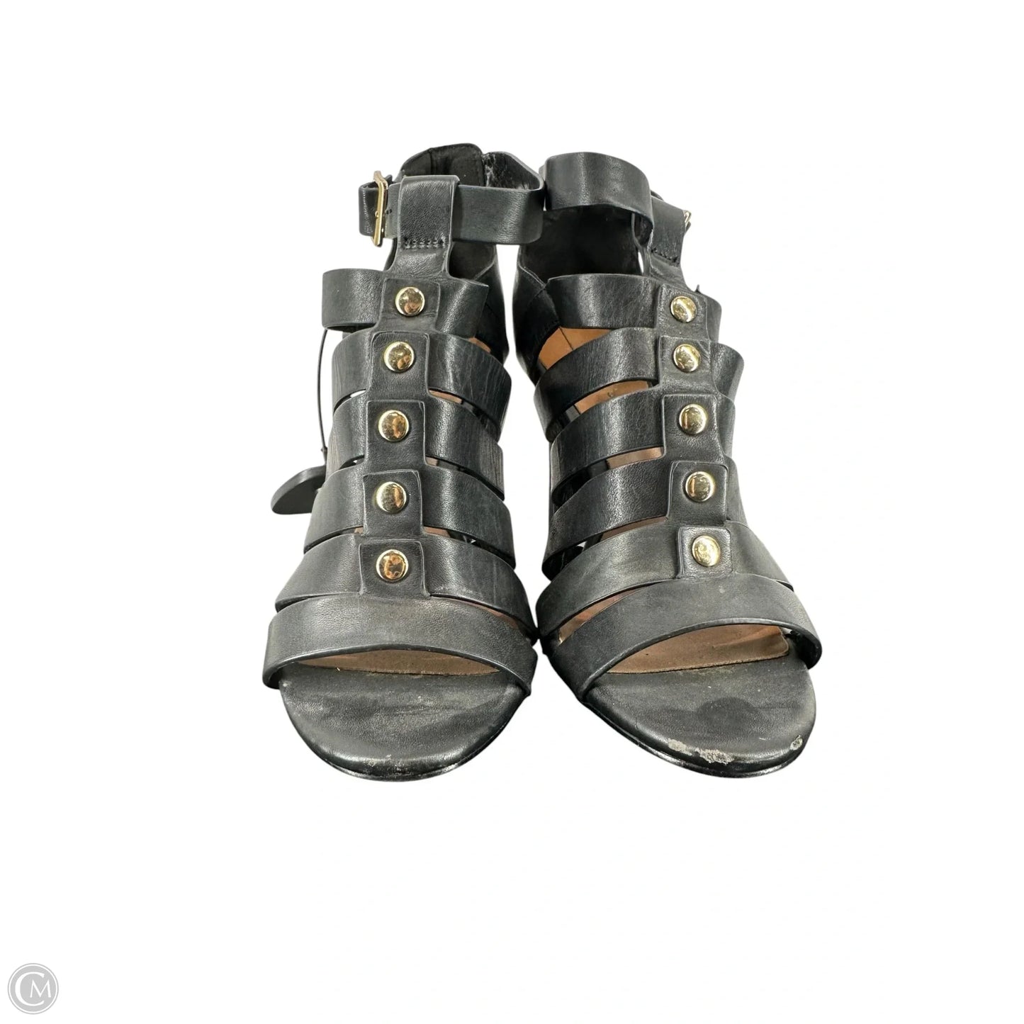 Sandals Heels Stiletto By Aldo In Black, Size: 6.5