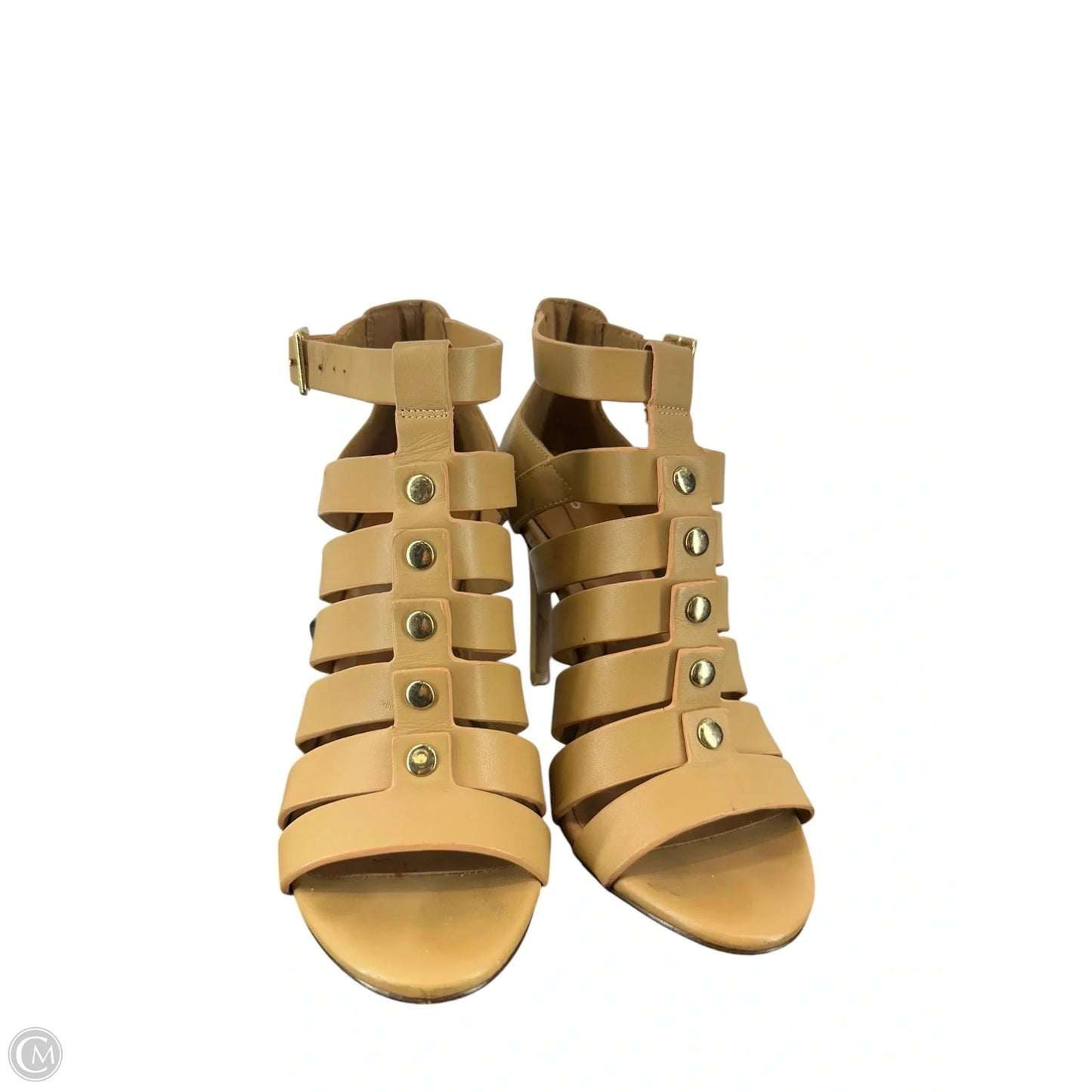 Sandals Heels Stiletto By Aldo In Beige, Size: 7.5