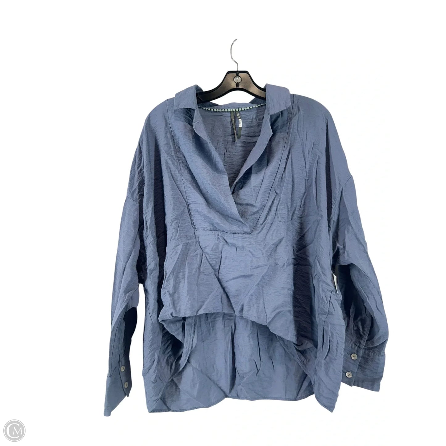 Top Long Sleeve By Anthropologie In Blue, Size: S