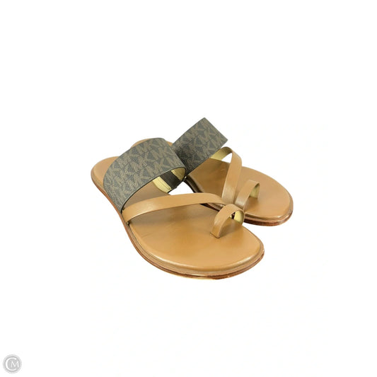 Sandals Designer By Michael Kors In Brown, Size: 7