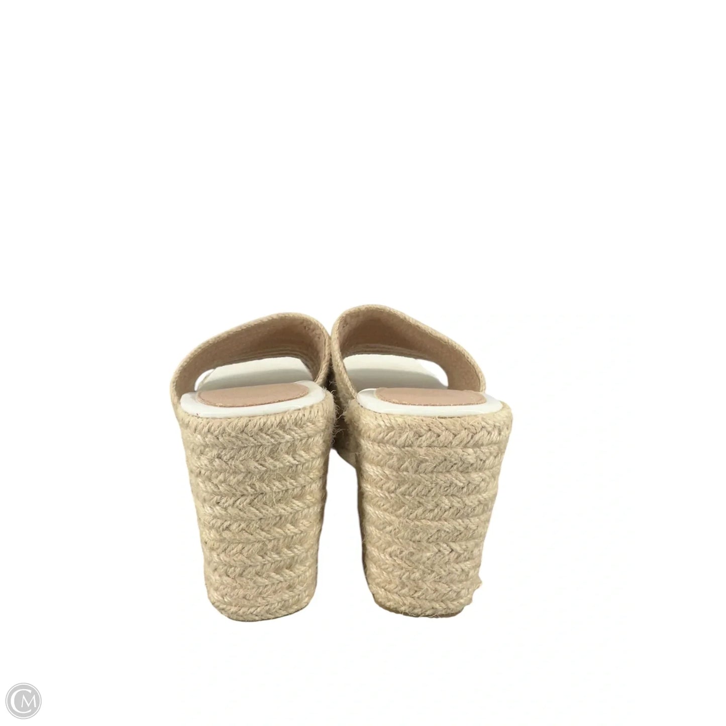 Sandals Heels Block By Clothes Mentor In Beige, Size: 6