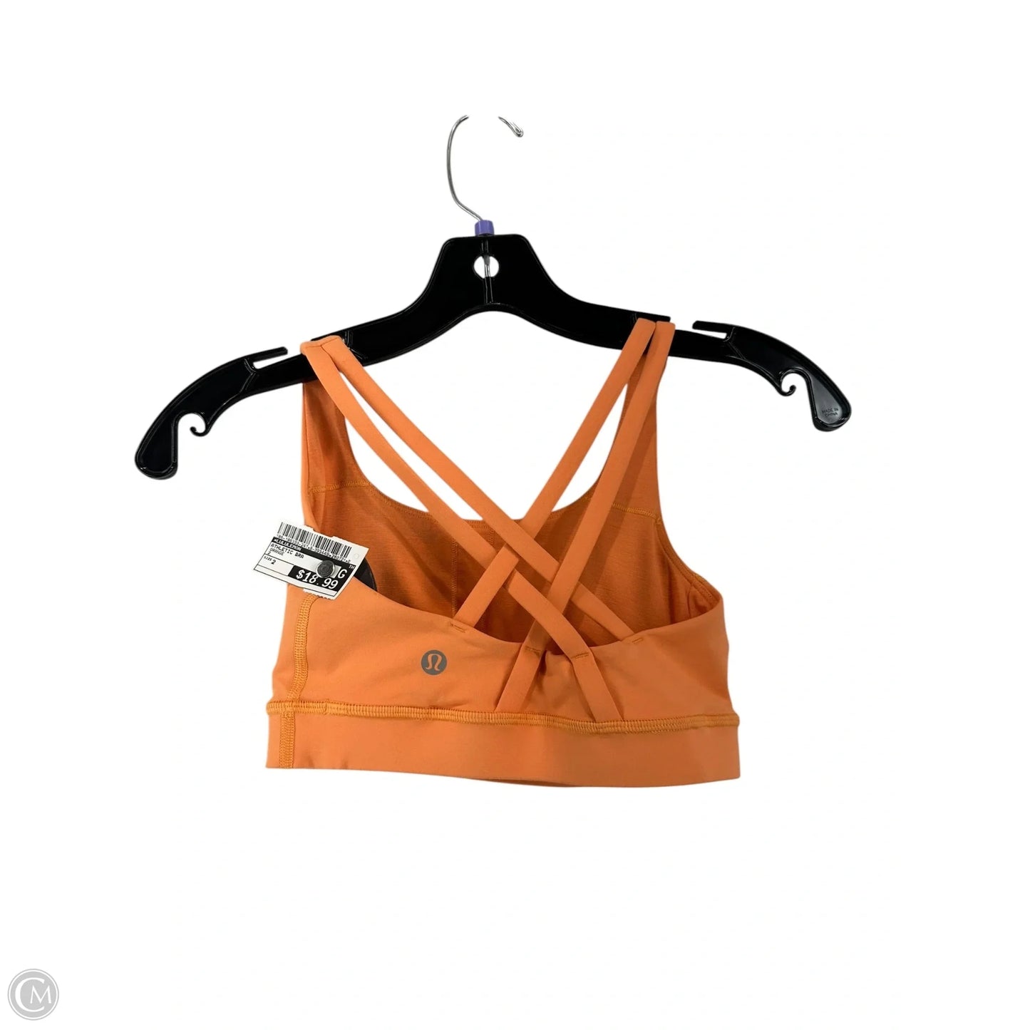 Athletic Bra By Lululemon In Orange, Size: 2