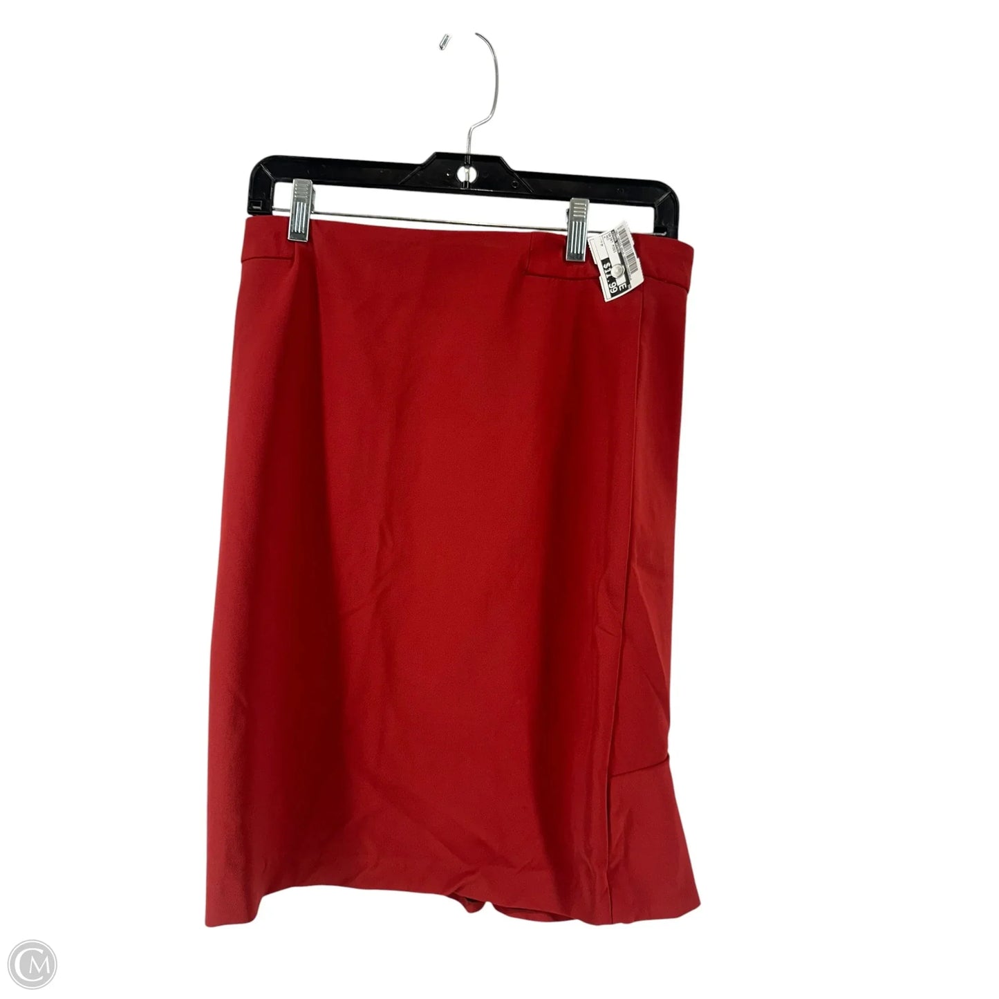 Skirt Midi By Zara Women In Red, Size: M