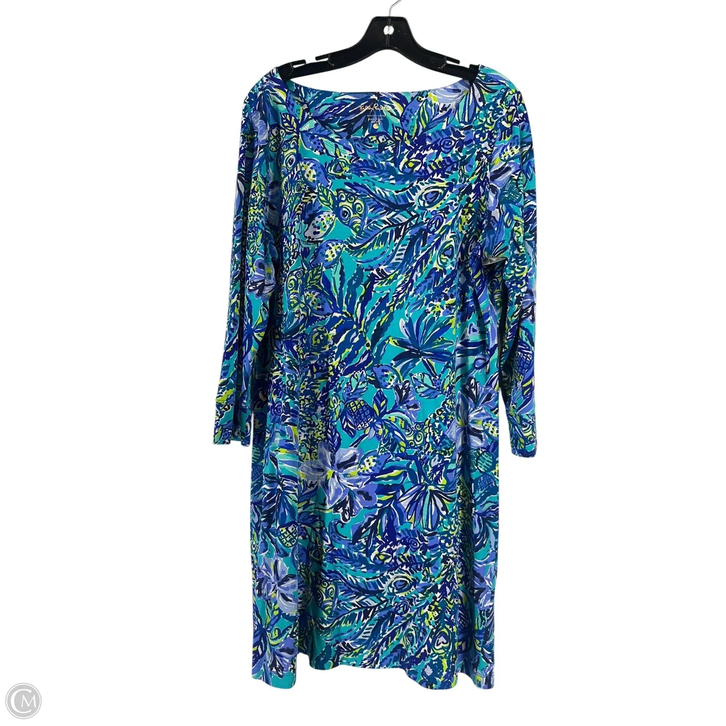 Dress Designer By Lilly Pulitzer In Floral Print, Size: Xl