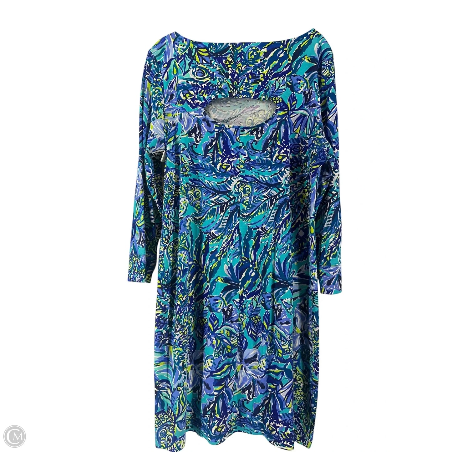 Dress Designer By Lilly Pulitzer In Floral Print, Size: Xl