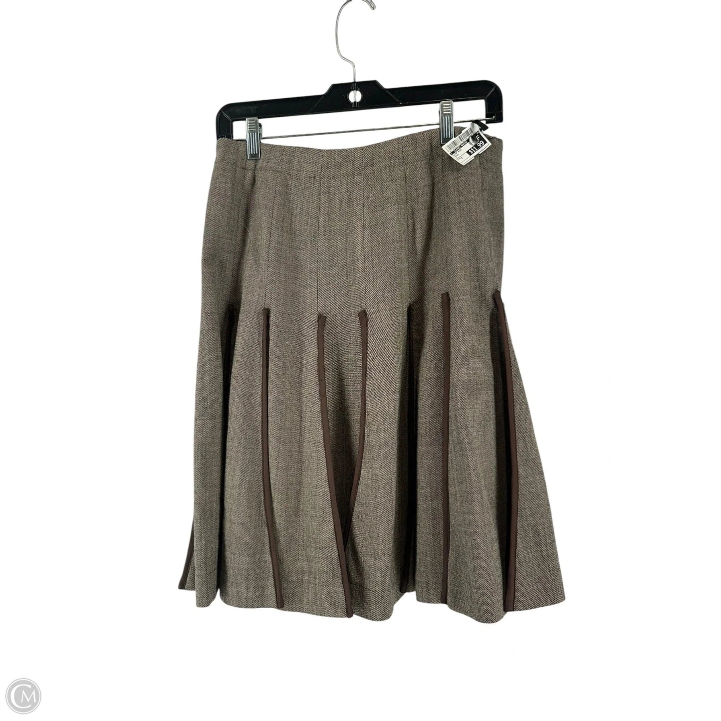 Skirt Midi By Clothes Mentor In Brown, Size: 6