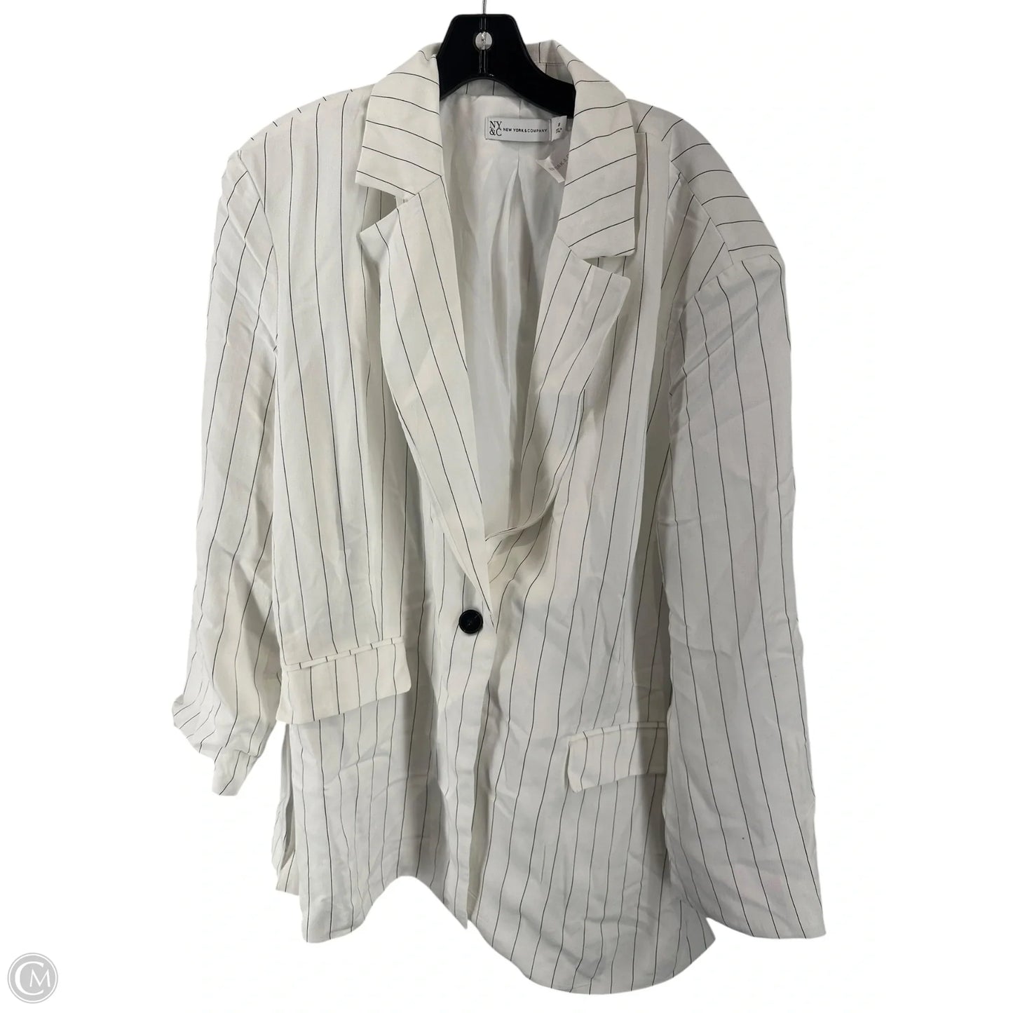 Blazer By New York And Co In Striped Pattern, Size: 18