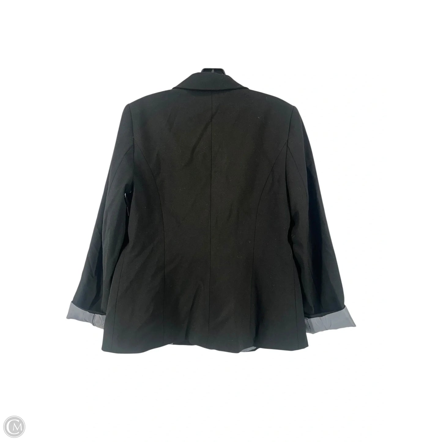 Blouse 3/4 Sleeve By Calvin Klein In Black, Size: 6