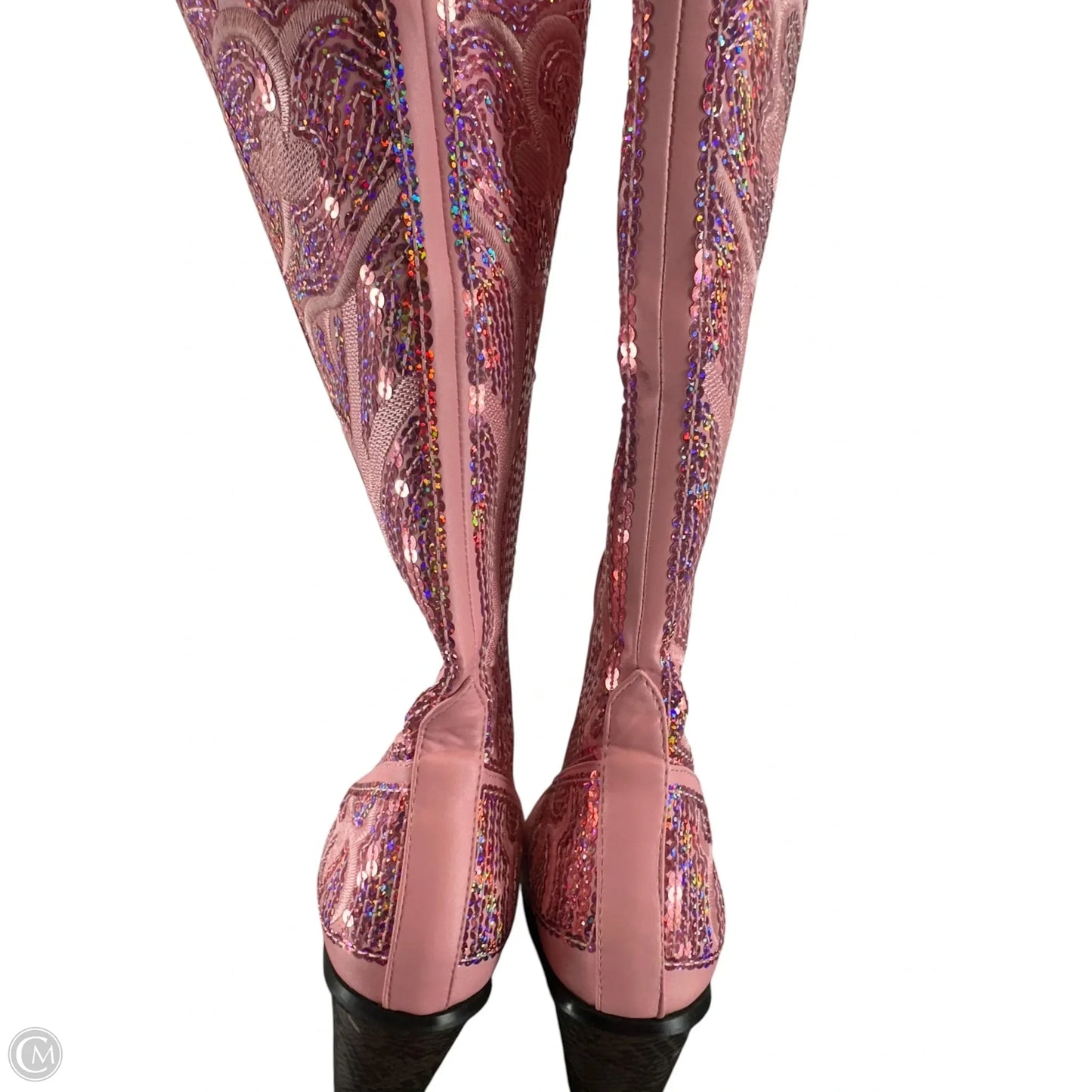 Boots Western By Clothes Mentor In Pink, Size: 8