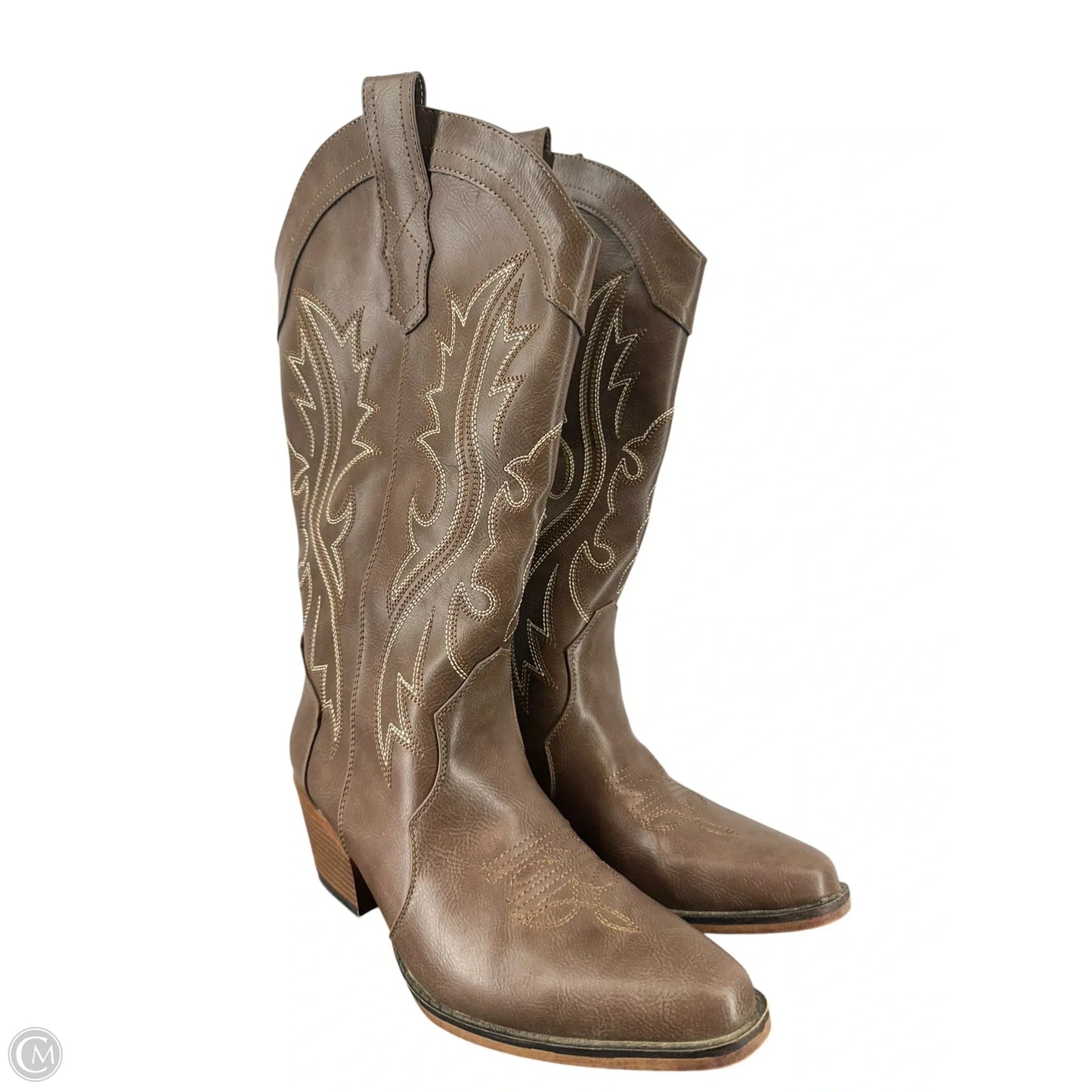 Boots Western By Clothes Mentor In Brown, Size: 8