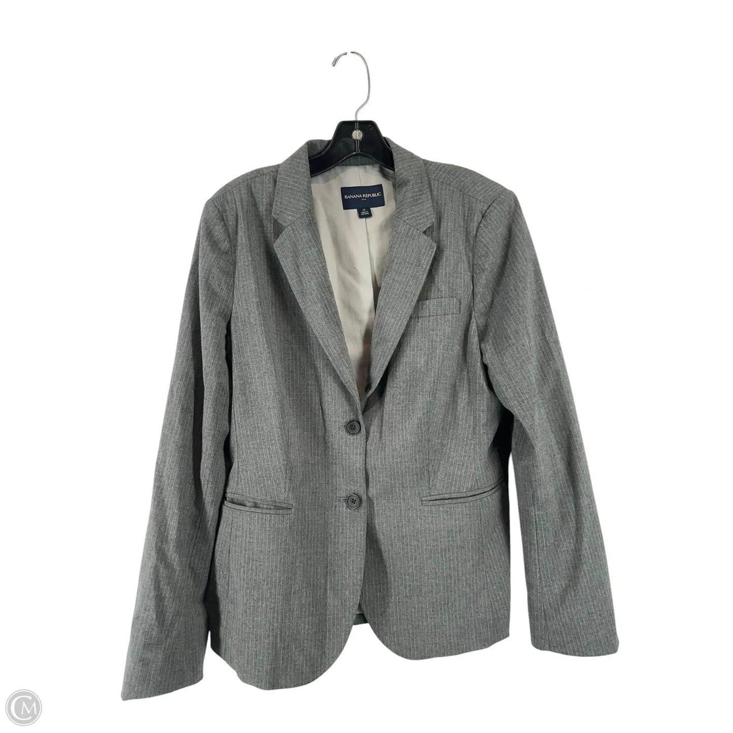 Blazer By Banana Republic In Grey, Size: 14