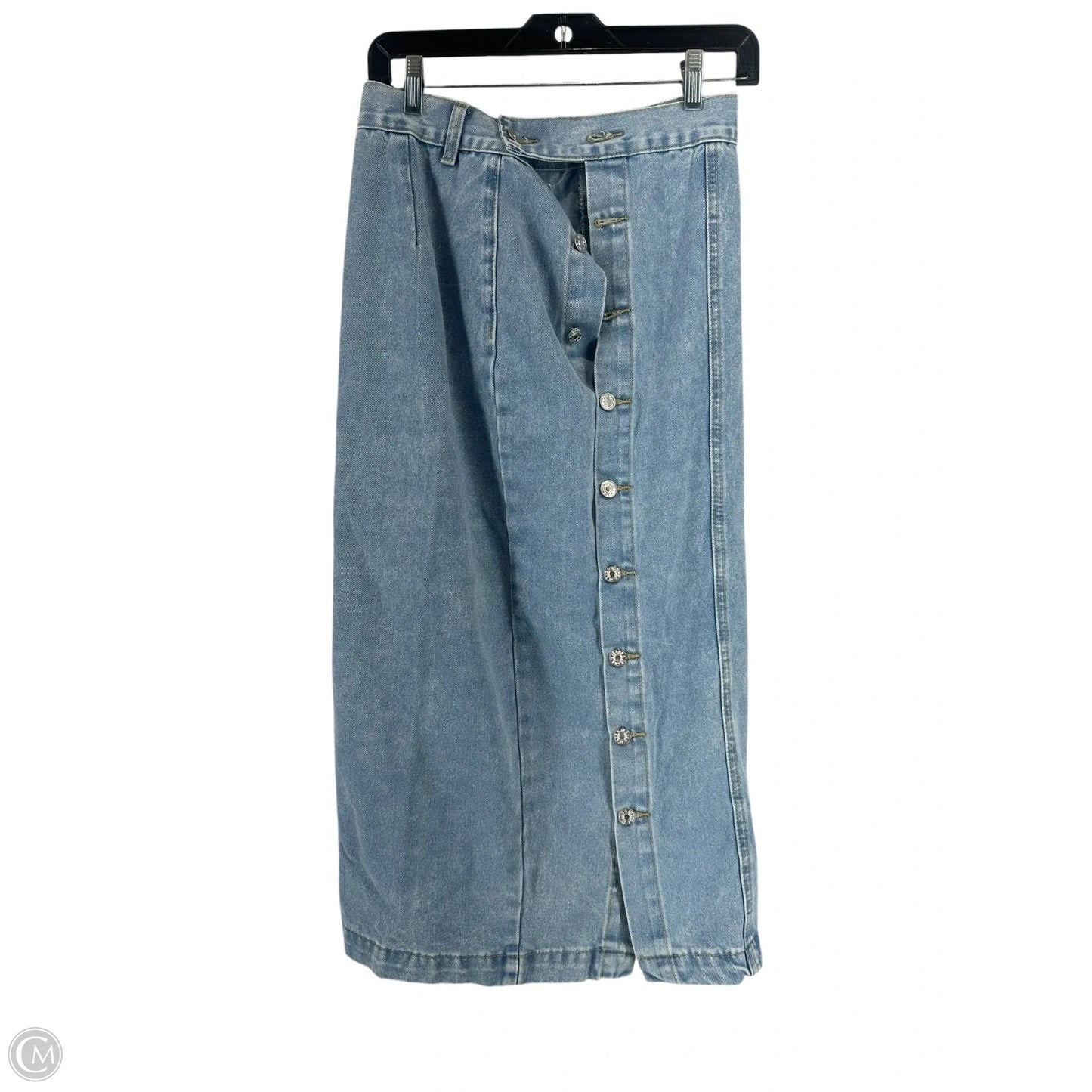 Skirt Midi By Shein In Blue Denim, Size: S
