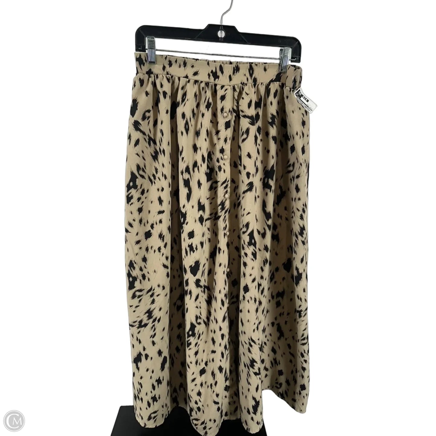 Skirt Maxi By Shein In Black & Tan, Size: L
