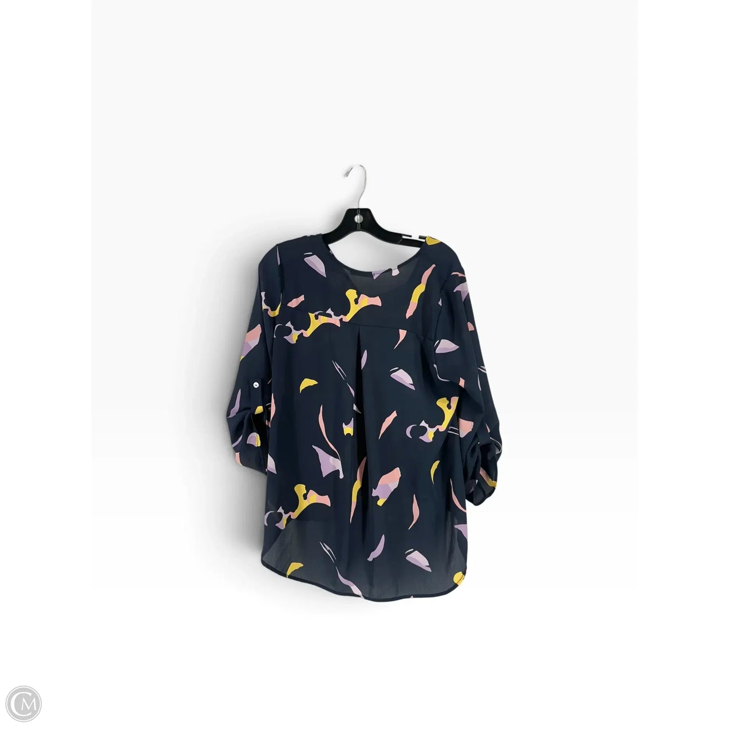 Top 3/4 Sleeve By West Kei In Navy, Size: L