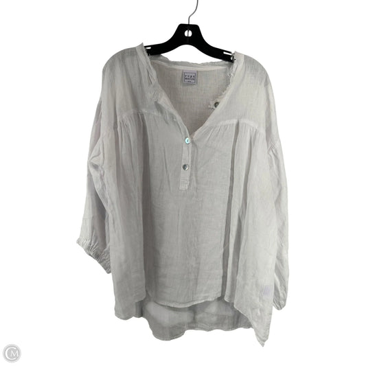 Top 3/4 Sleeve By Clothes Mentor In White, Size: L