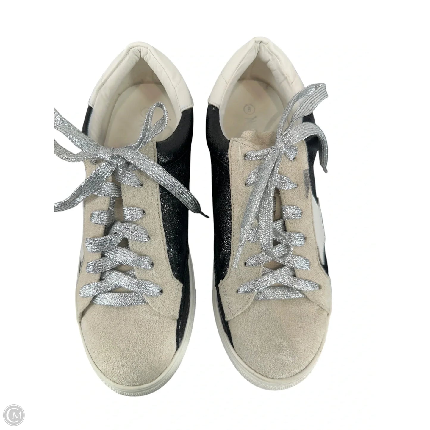 Shoes Sneakers By Nature Breeze In Black & Grey, Size: 8