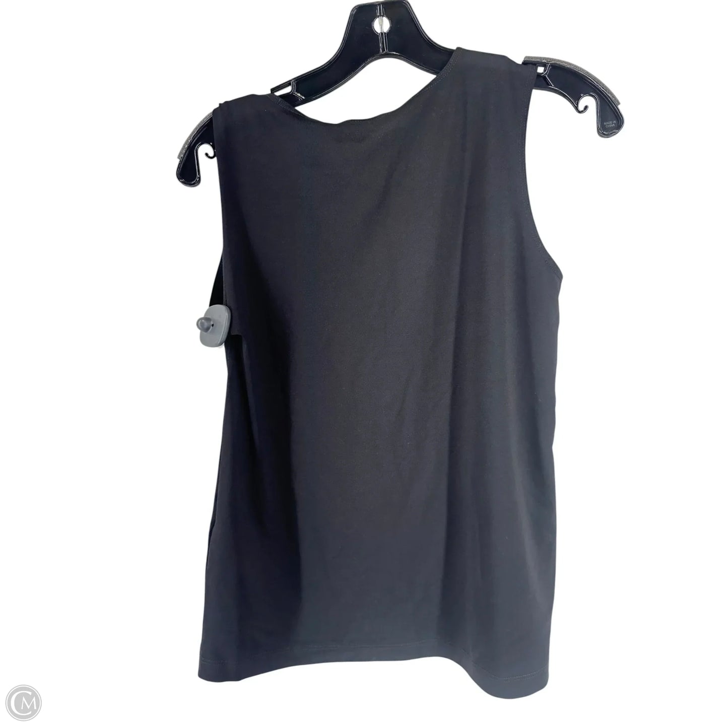 Top Sleeveless By Chicos In Black, Size: S