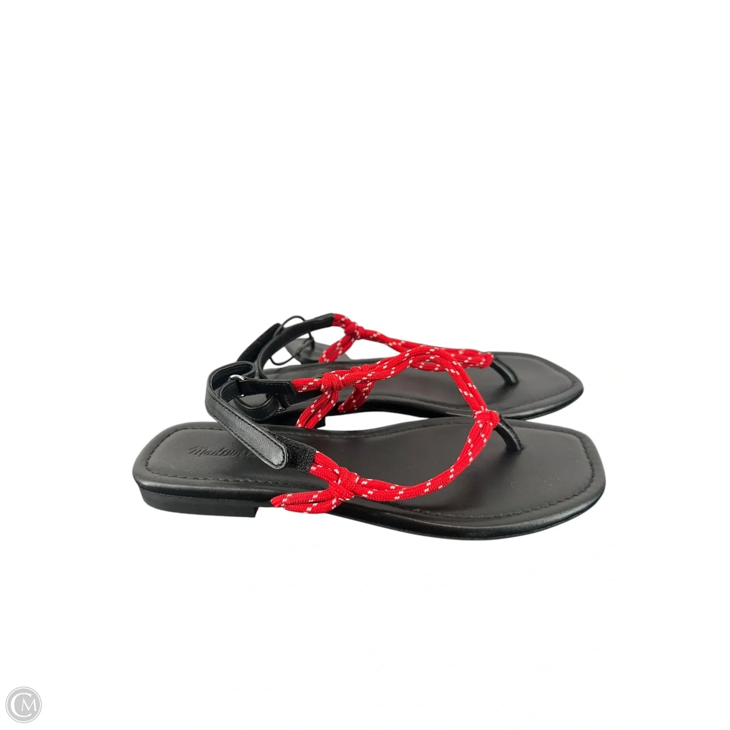 Shoes Flats By Madewell In Black & Red, Size: 7