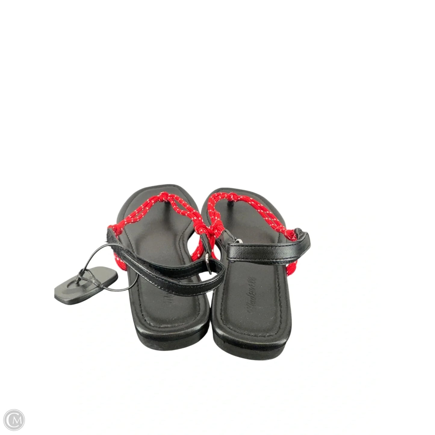 Shoes Flats By Madewell In Black & Red, Size: 7