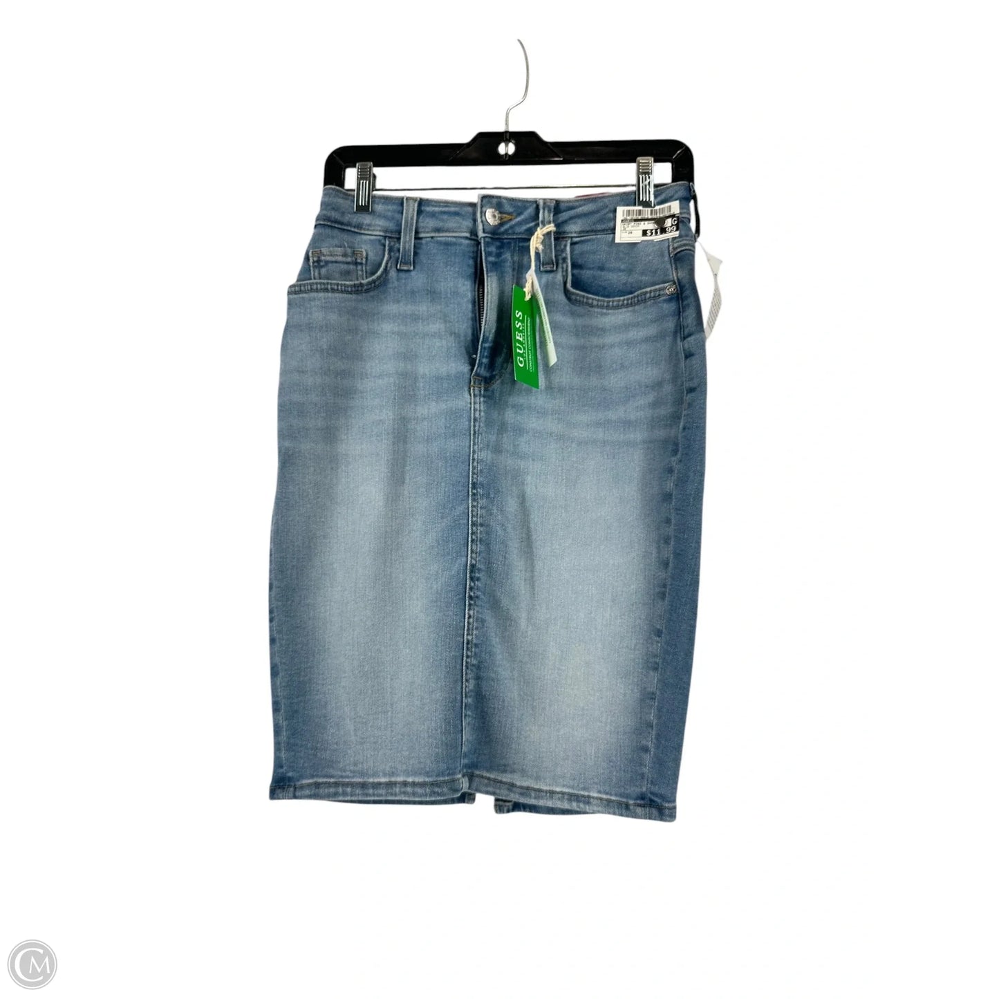 Skirt Mini & Short By Guess In Blue Denim, Size: 28