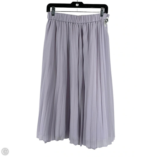 Skirt Midi By Ann Taylor In Purple, Size: Sp