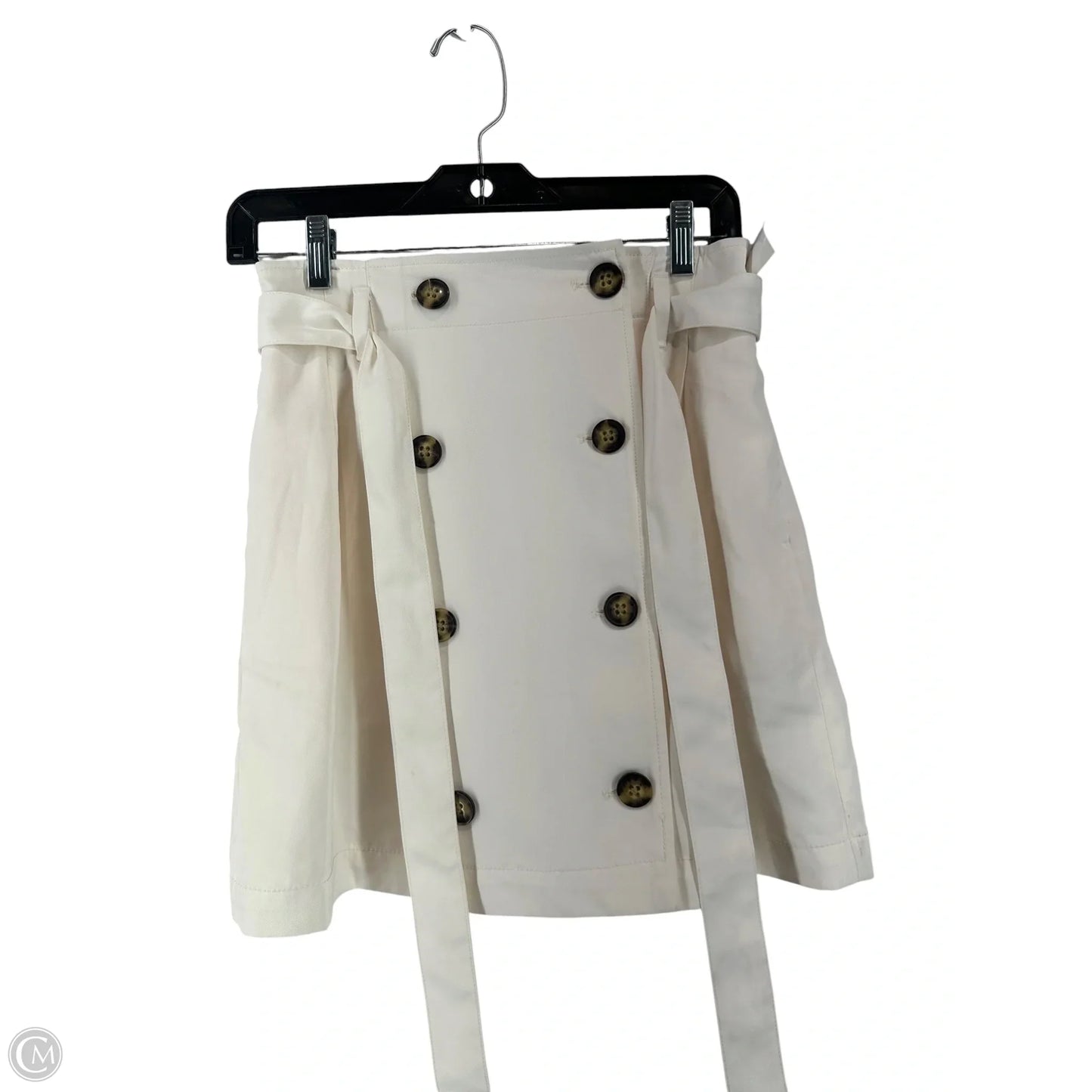 Skirt Mini & Short By Banana Republic In White, Size: 2