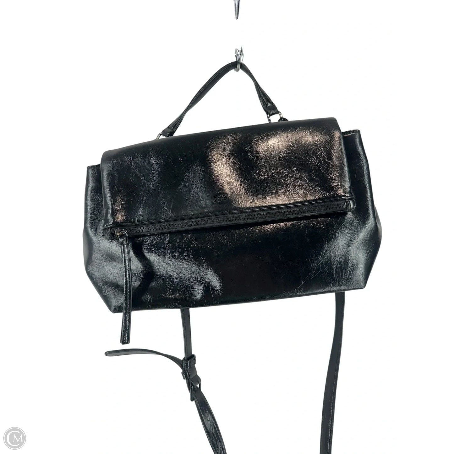 Crossbody Leather By Dkny, Size: Medium