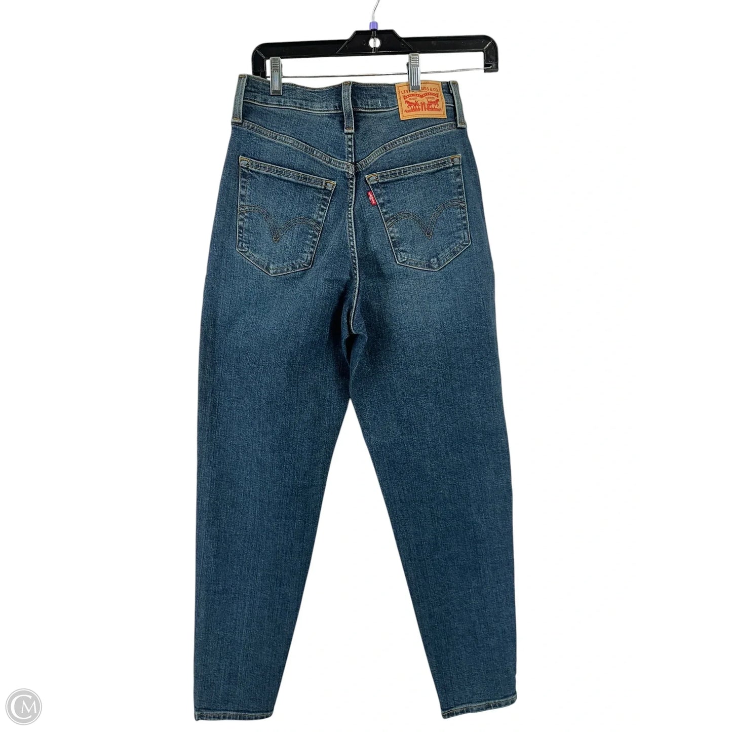Jeans Skinny By Levis In Blue, Size: 4