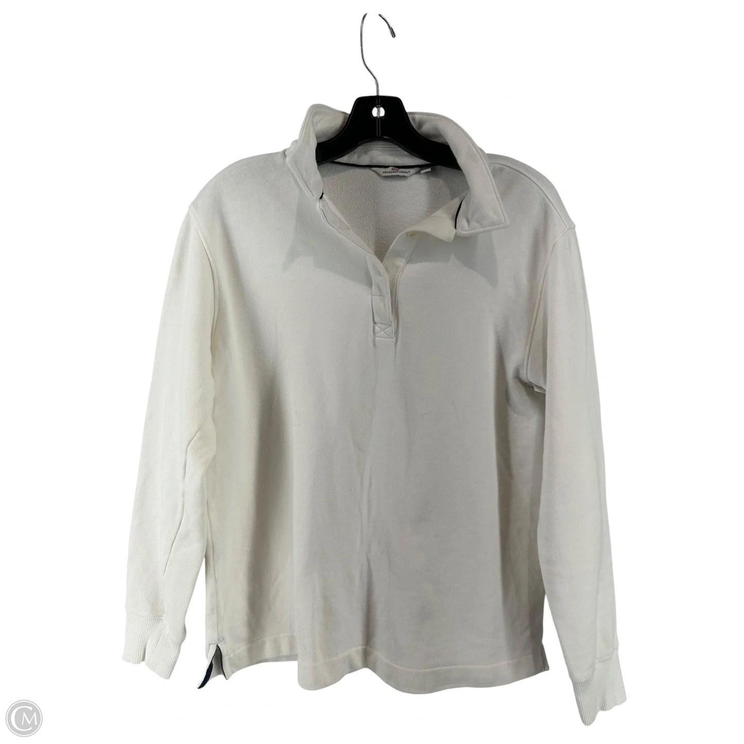 Top Long Sleeve By Vineyard Vines In White, Size: S