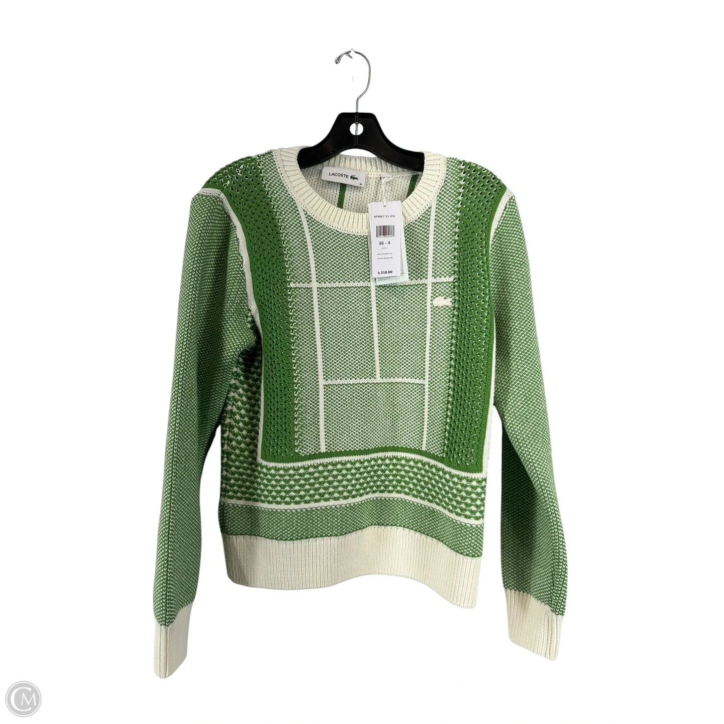 Sweater By Lacoste In Green, Size: S