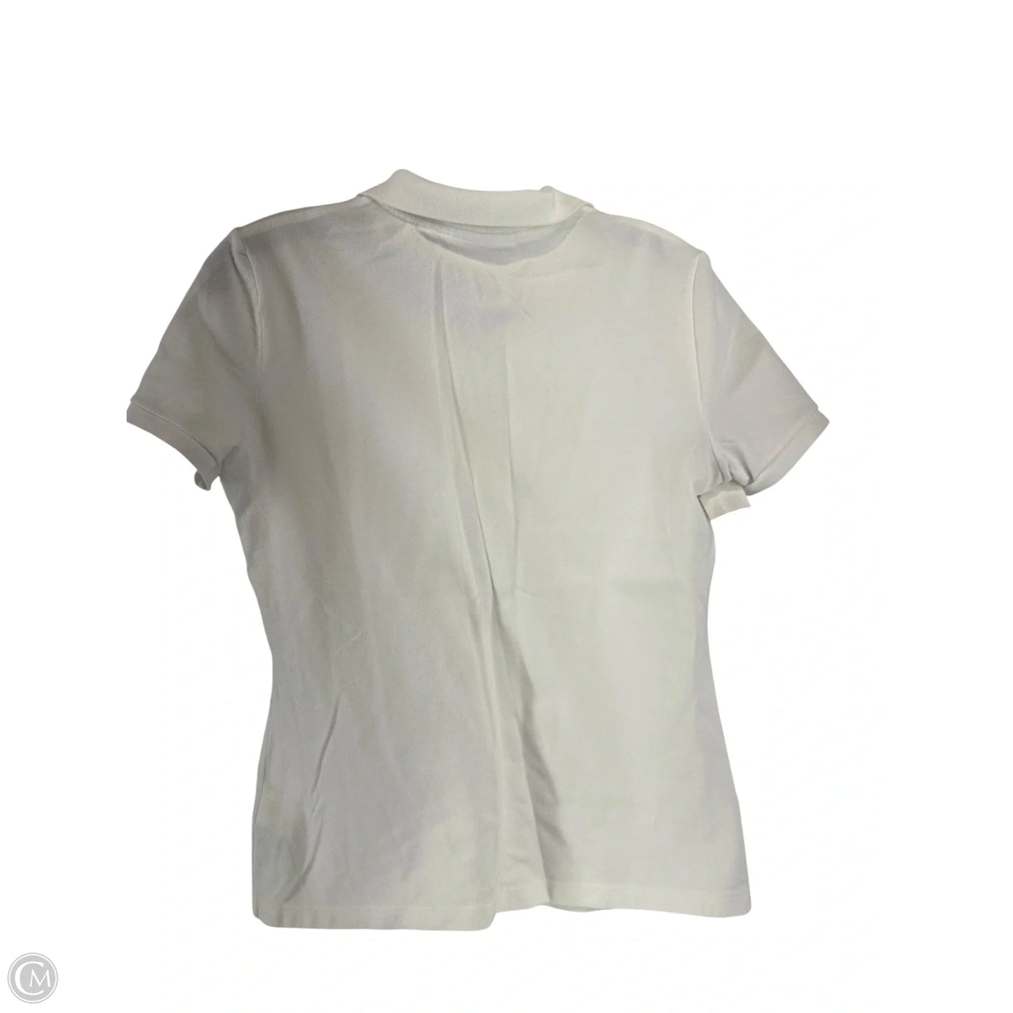 Top Short Sleeve By Lacoste In White, Size: S