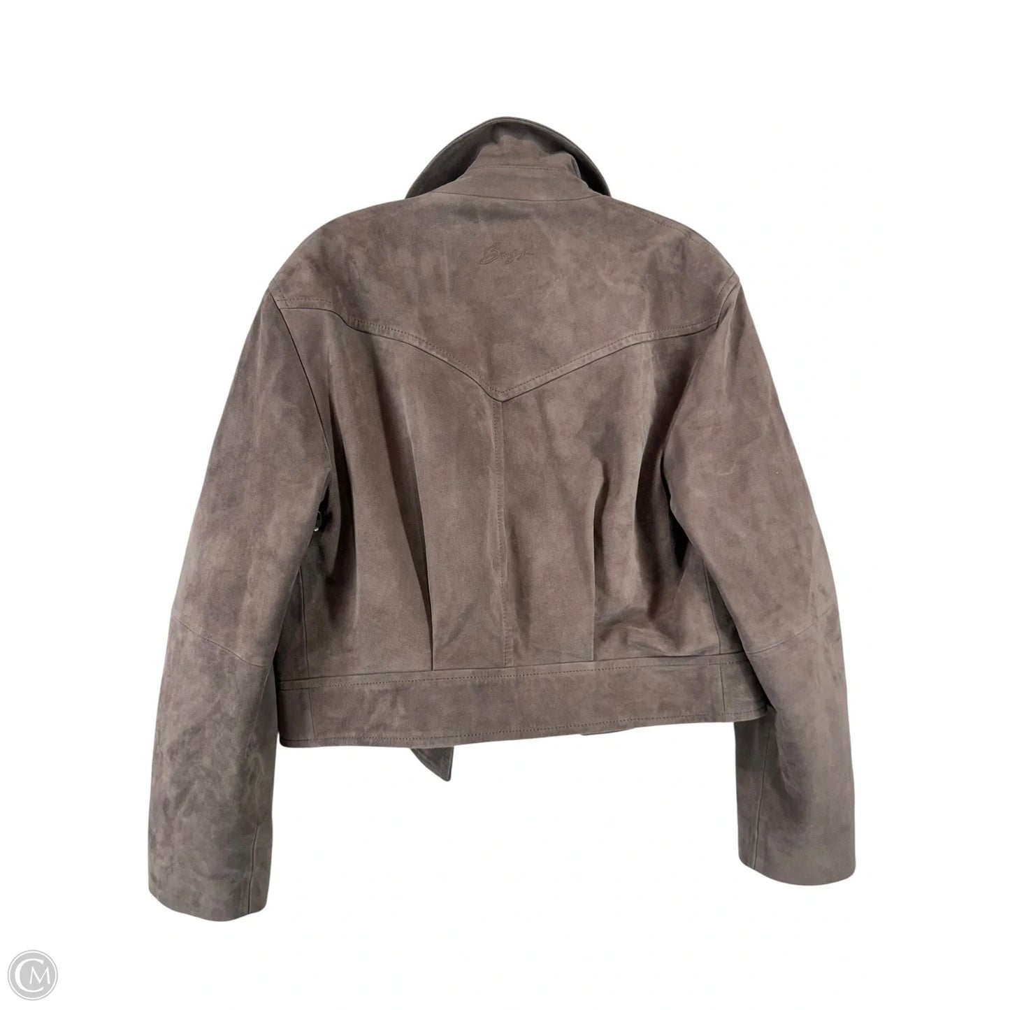 Jacket Leather By Clothes Mentor In Purple, Size: 4