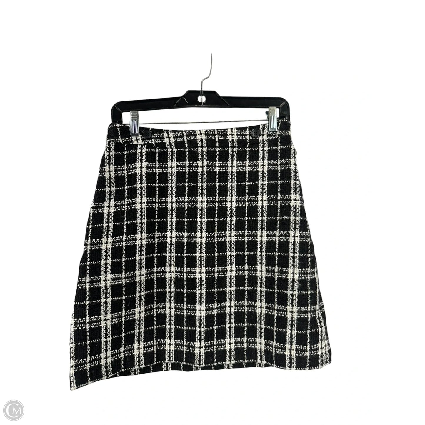 Skirt Mini & Short By Banana Republic In Black & White, Size: 4