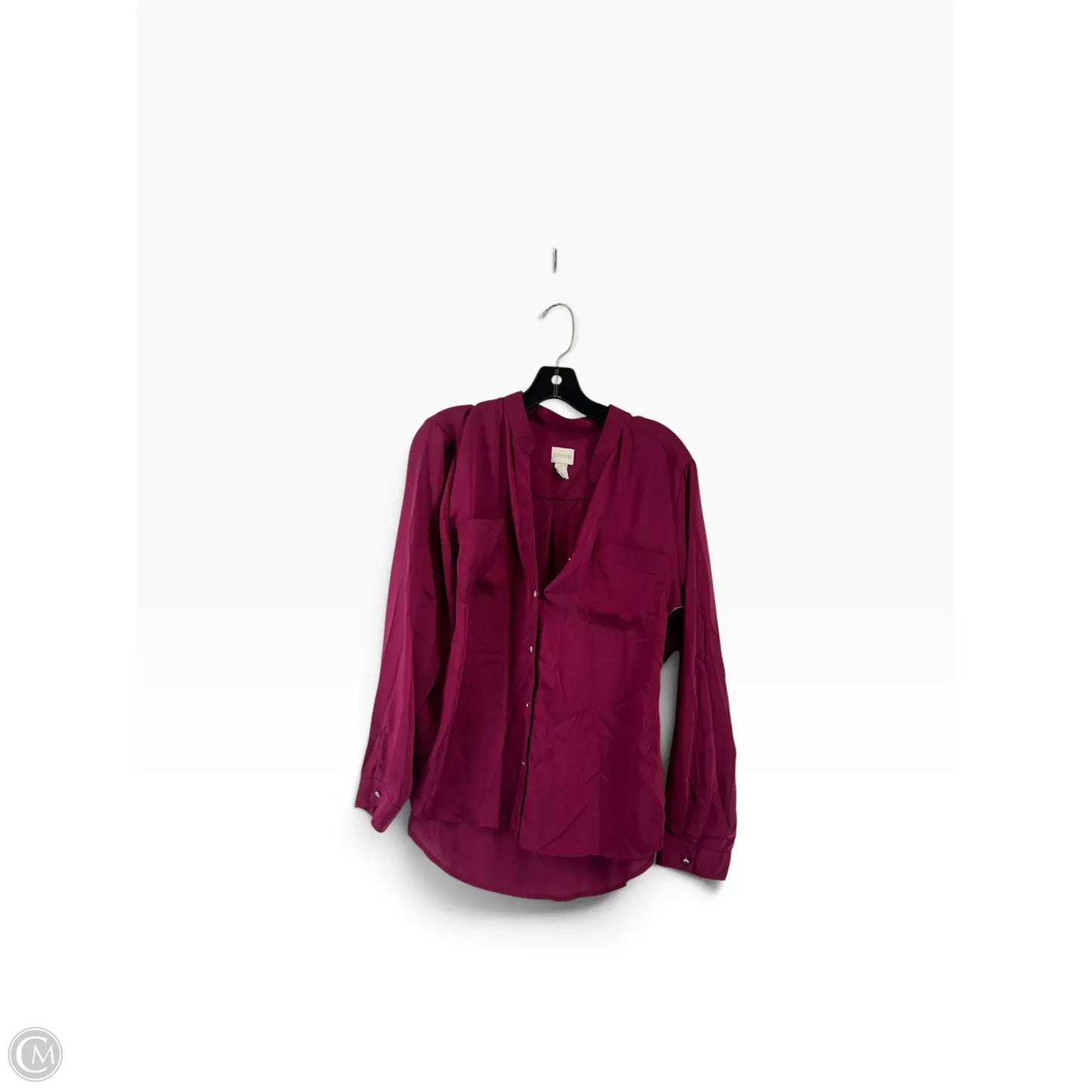Top Long Sleeve By Chicos In Purple, Size: 2