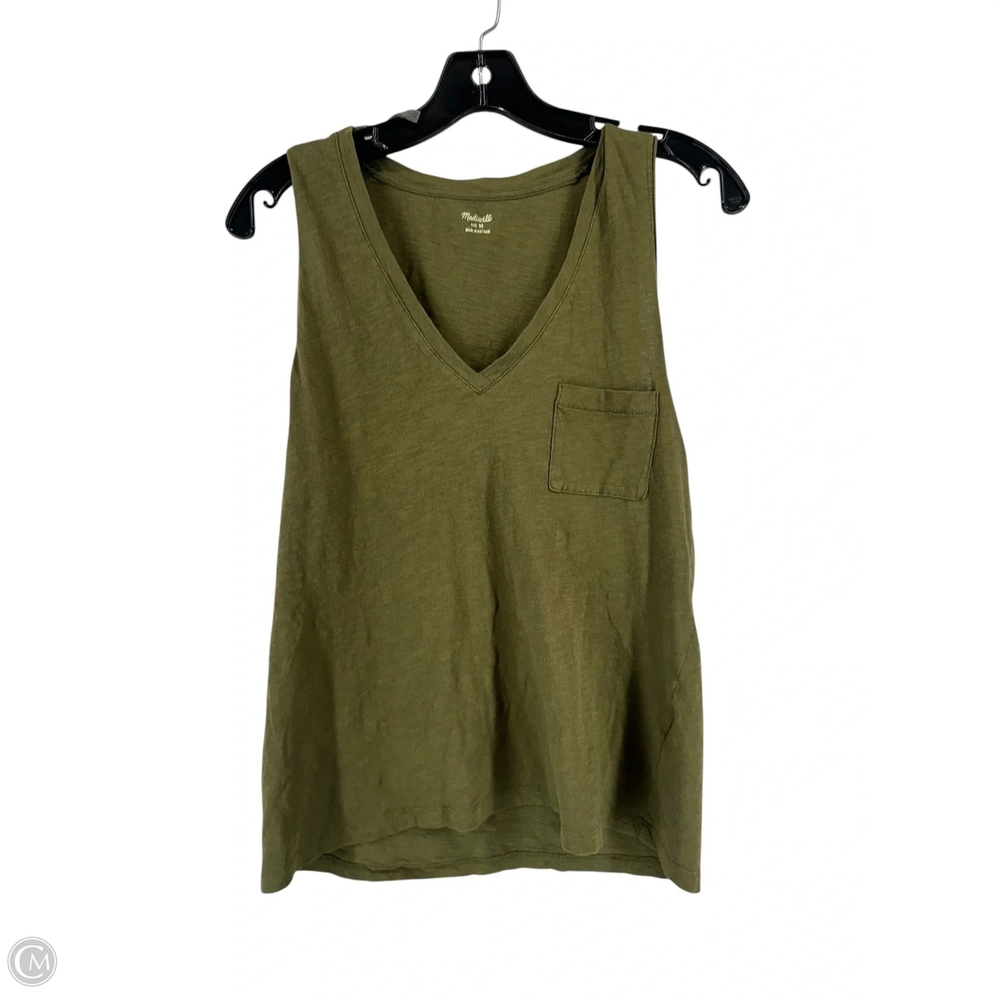 Tank Top By Madewell In Green, Size: M