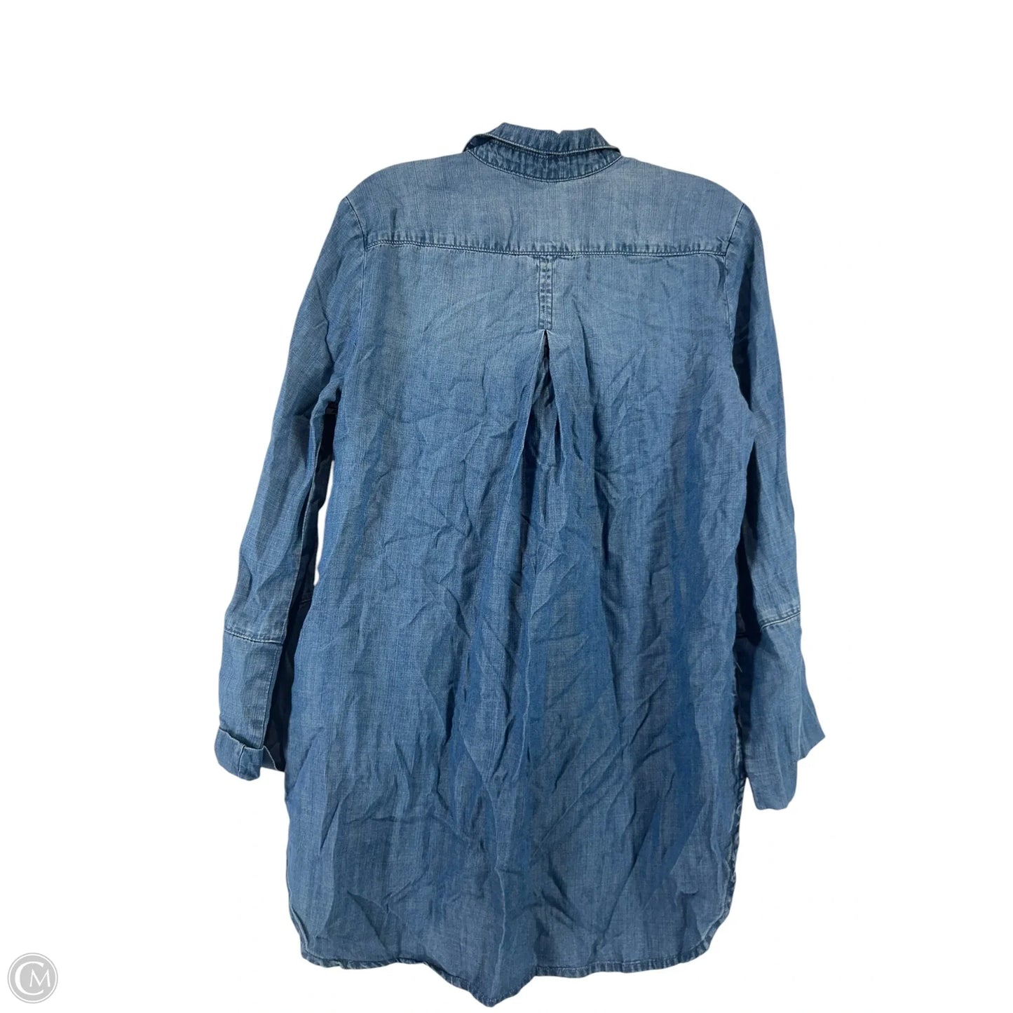 Top Long Sleeve By Cloth & Stone In Blue Denim, Size: M