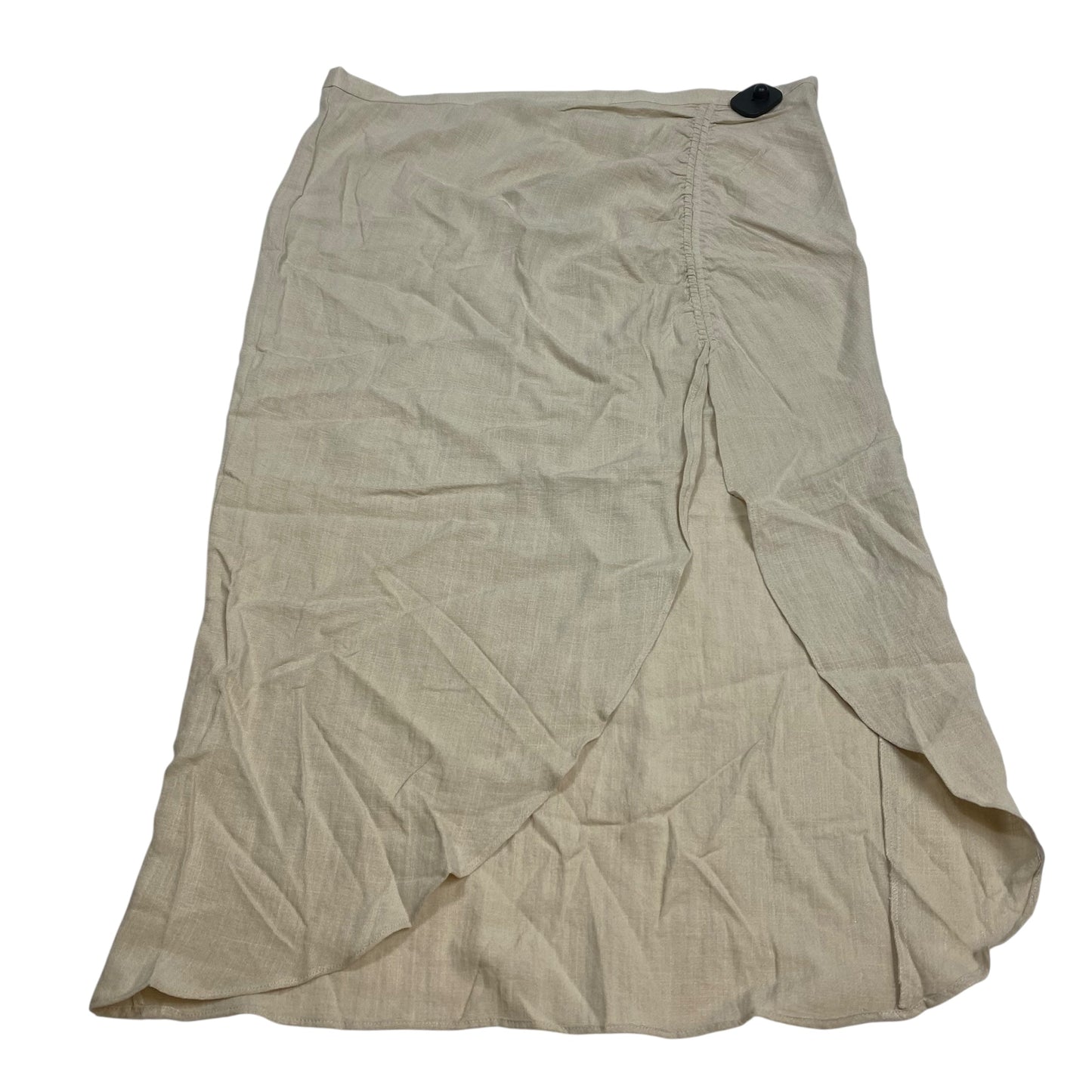 Skirt Midi By H&M In Tan, Size:1X