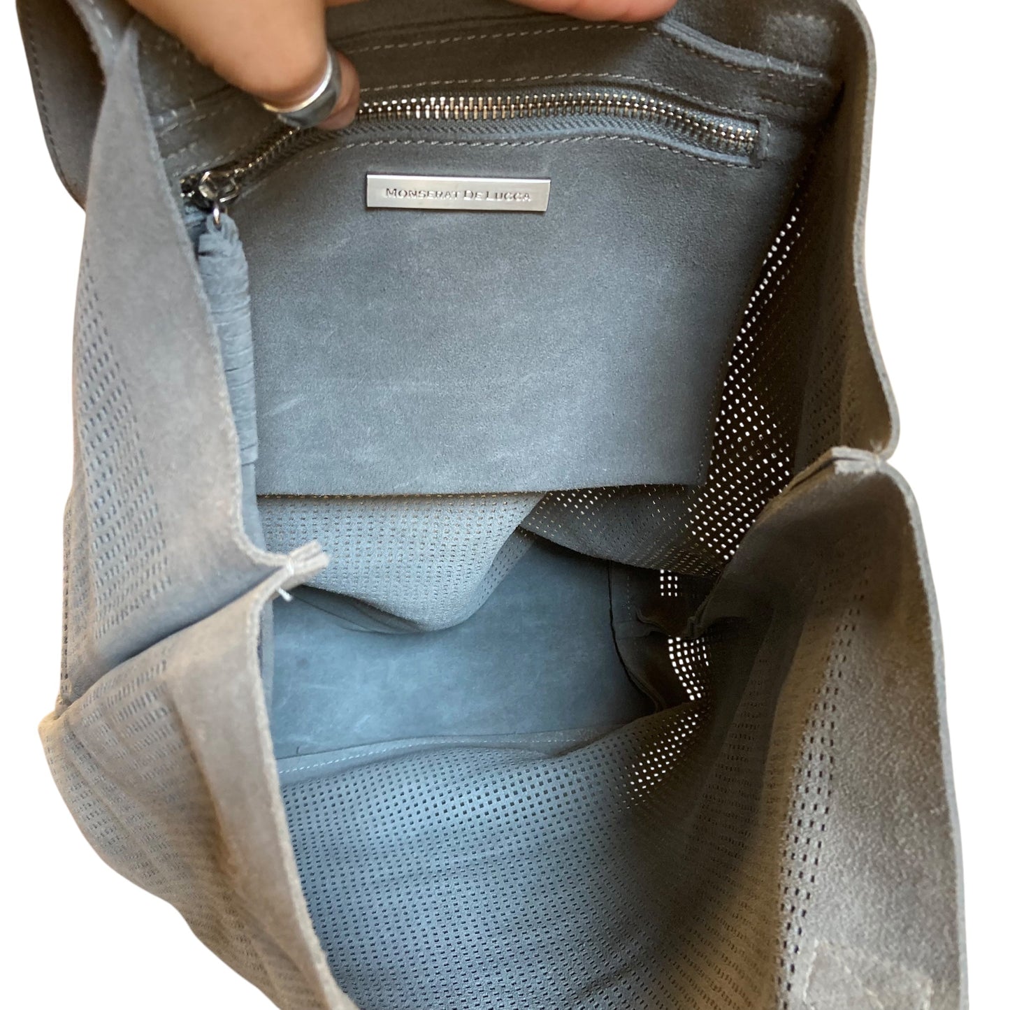 Tote By Monserat DeLucca In Grey, Size:Medium