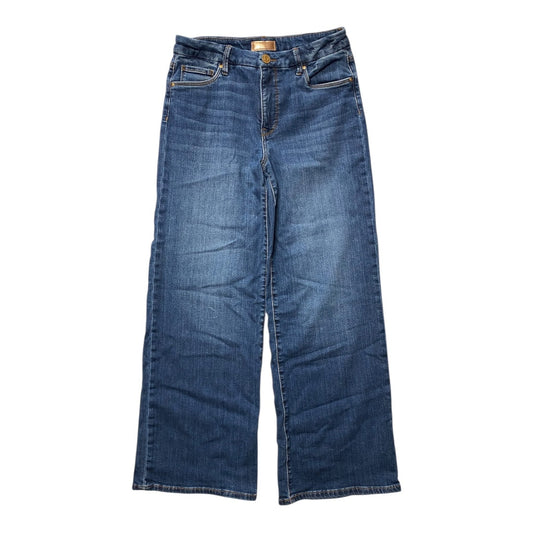 Jeans Wide Leg By Kut In Blue Denim, Size:4
