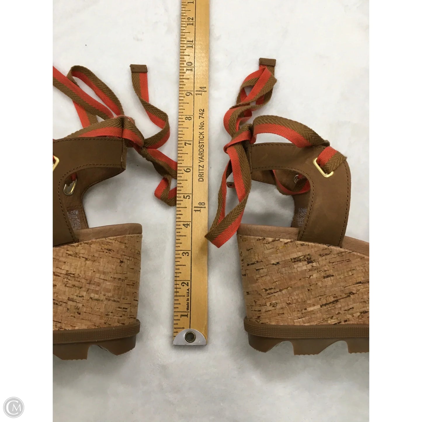 Sandals Heels Platform By Sorel In Orange, Size: 8