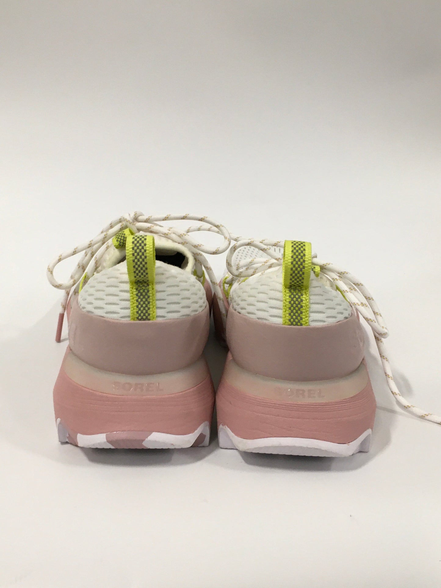 Pink & Tan Shoes Athletic Sorel, Size 8