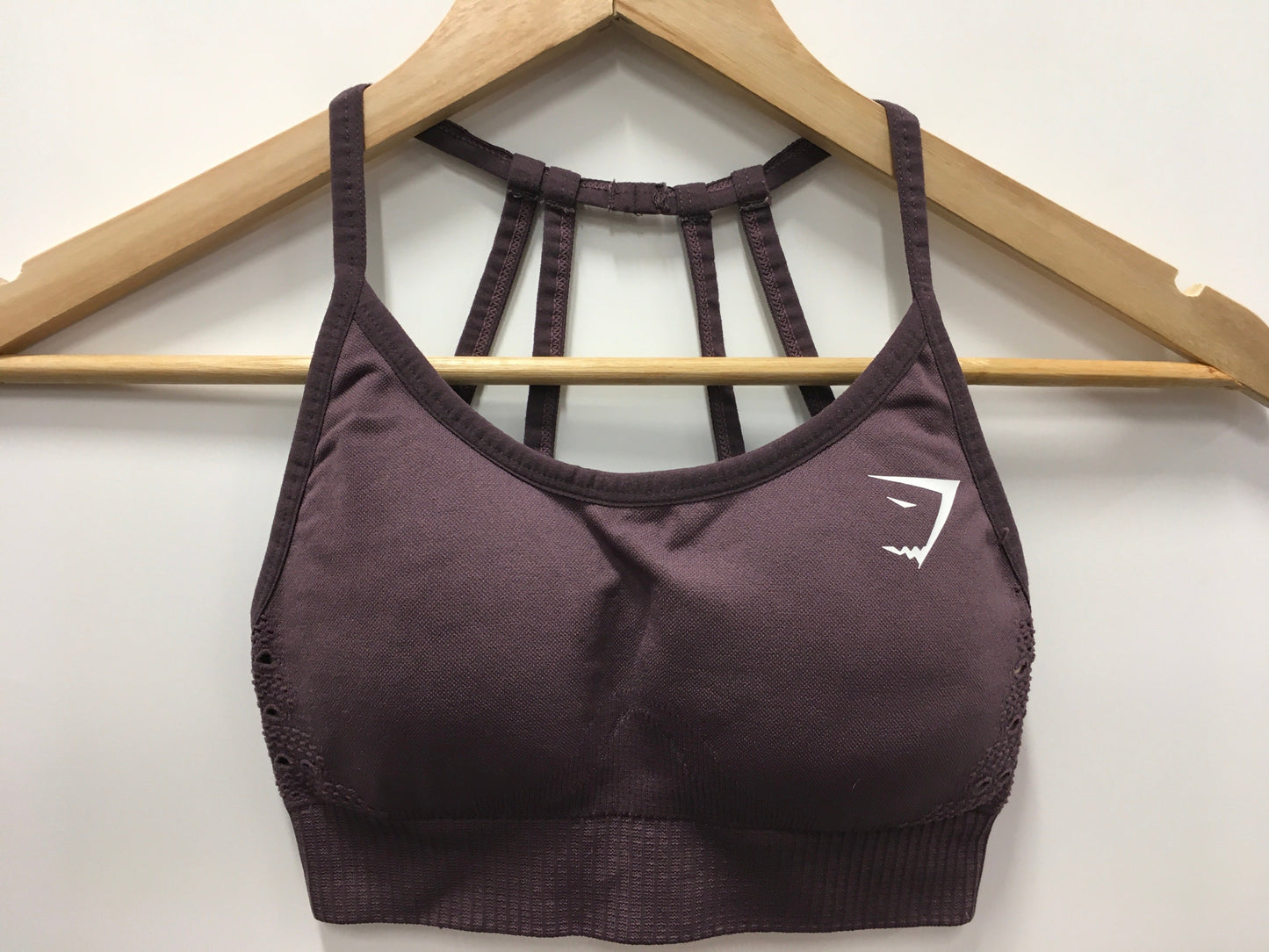 Purple Athletic Bra Gym Shark, Size S