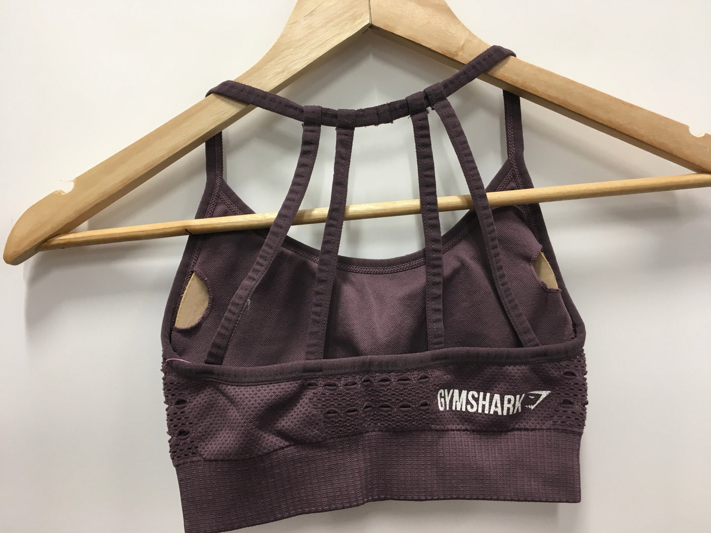 Purple Athletic Bra Gym Shark, Size S