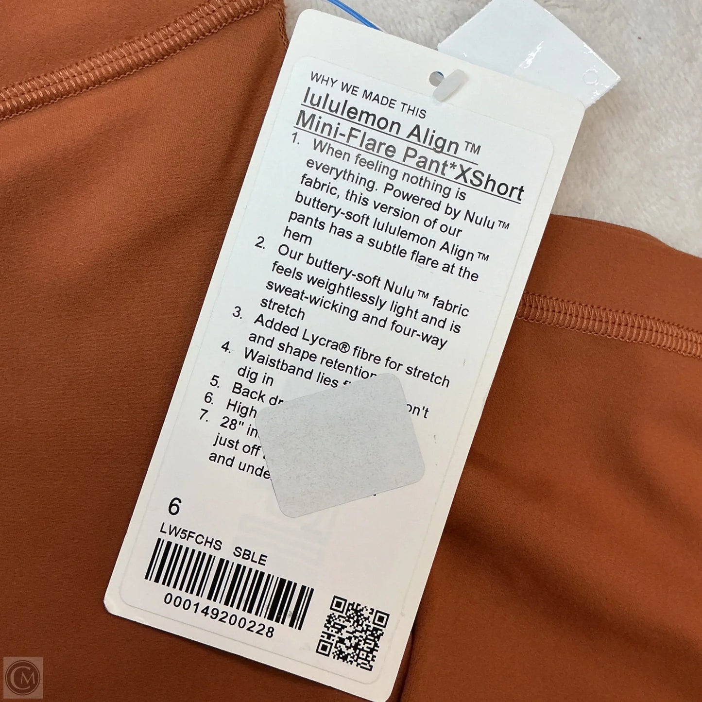 Athletic Leggings By Lululemon In Orange, Size: 6